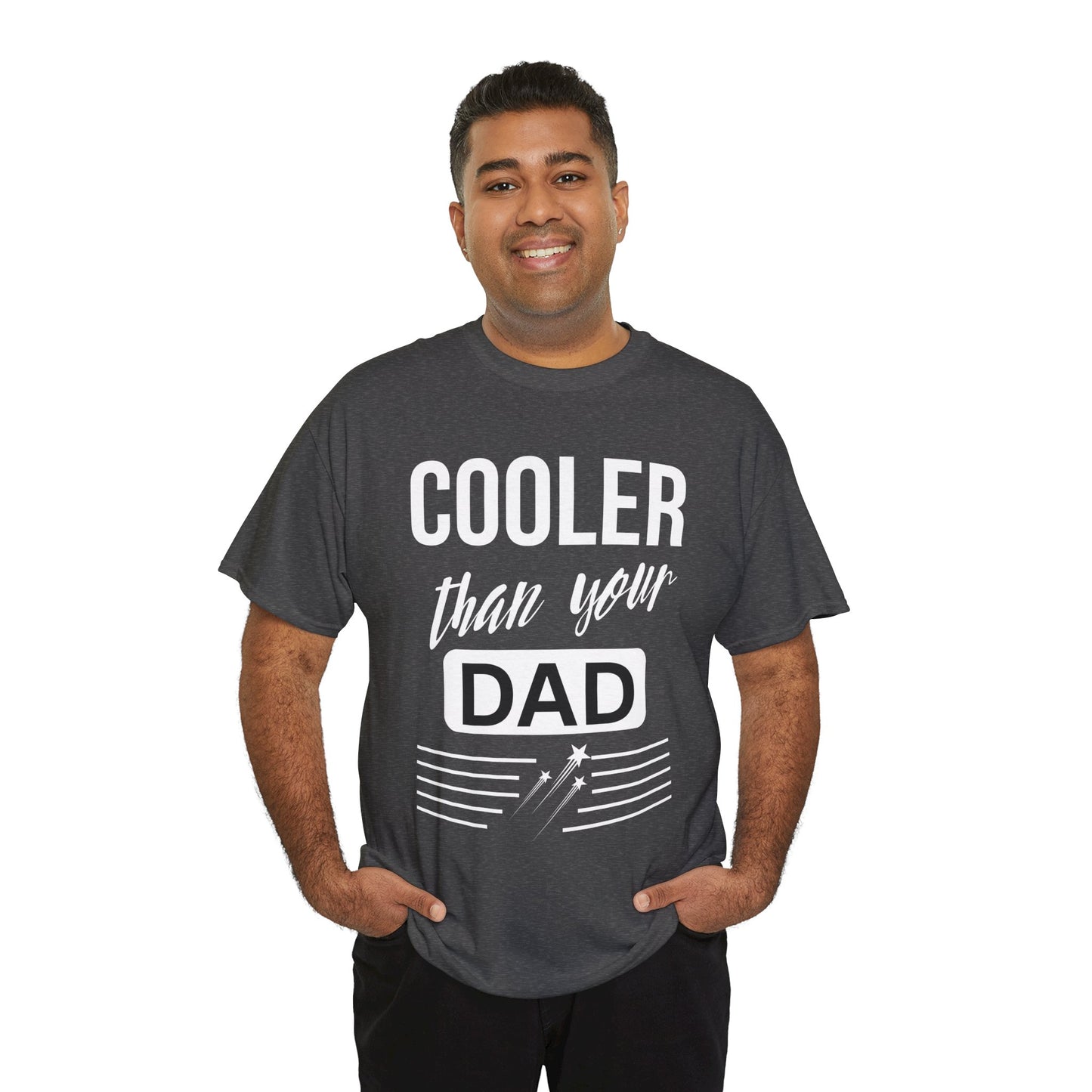 Cooler Than Your Dad Tee - Funny Gift for Dads, Unisex Cotton T-Shirt, Father's Day, Birthday, Casual Wear, Gift for Him, Dad Humor