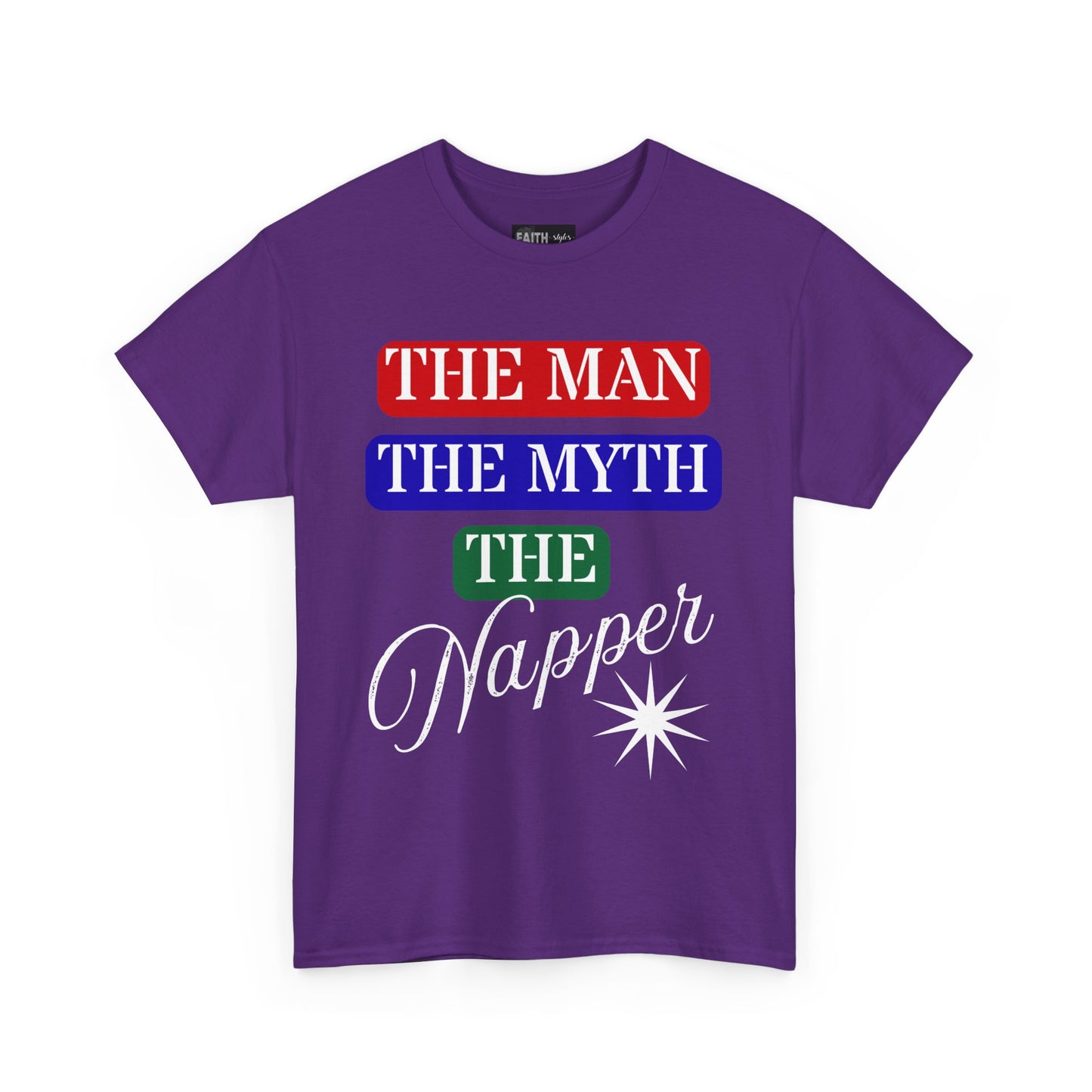 The Man, The Myth, The Napper Tee - Funny Unisex Cotton T-Shirt, Gift for Nap Lovers, Humor Apparel, Relaxation Shirt, Fun Sleepwear