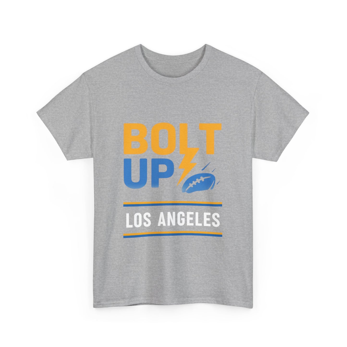 Los Angeles Bolt Up Tee - Male Cotton Graphic Shirt, Sports Fan Wear