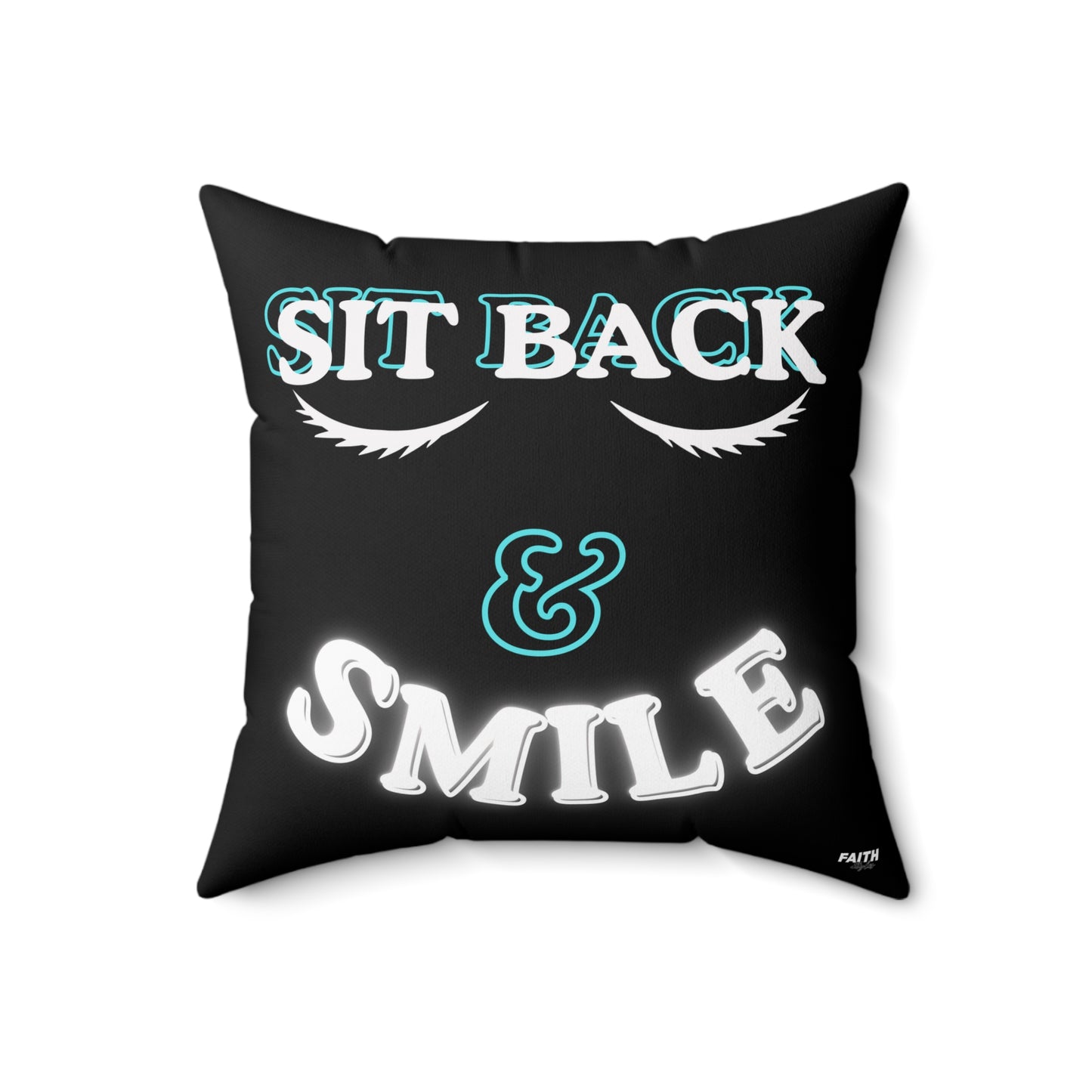 FaithStyles Relaxing Quote Pillow, Cozy Home Decor, Inspirational Cushion, Gift for Friends, Living Room Accent, Motivational Throw Pillow