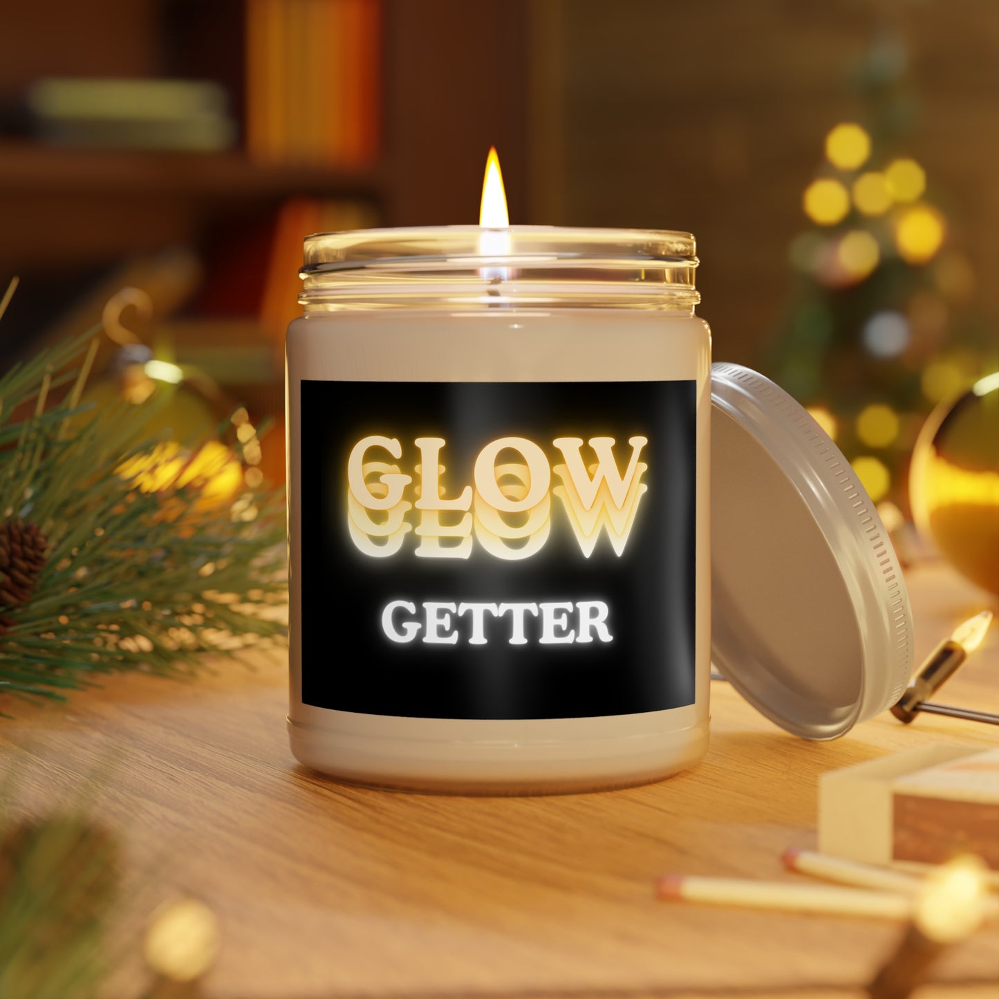 Glow Getter Scented Soy Candles | Aromatherapy Candle for Relaxation, Home Decor, Gift for Her, Self-Care, Relaxing Atmosphere