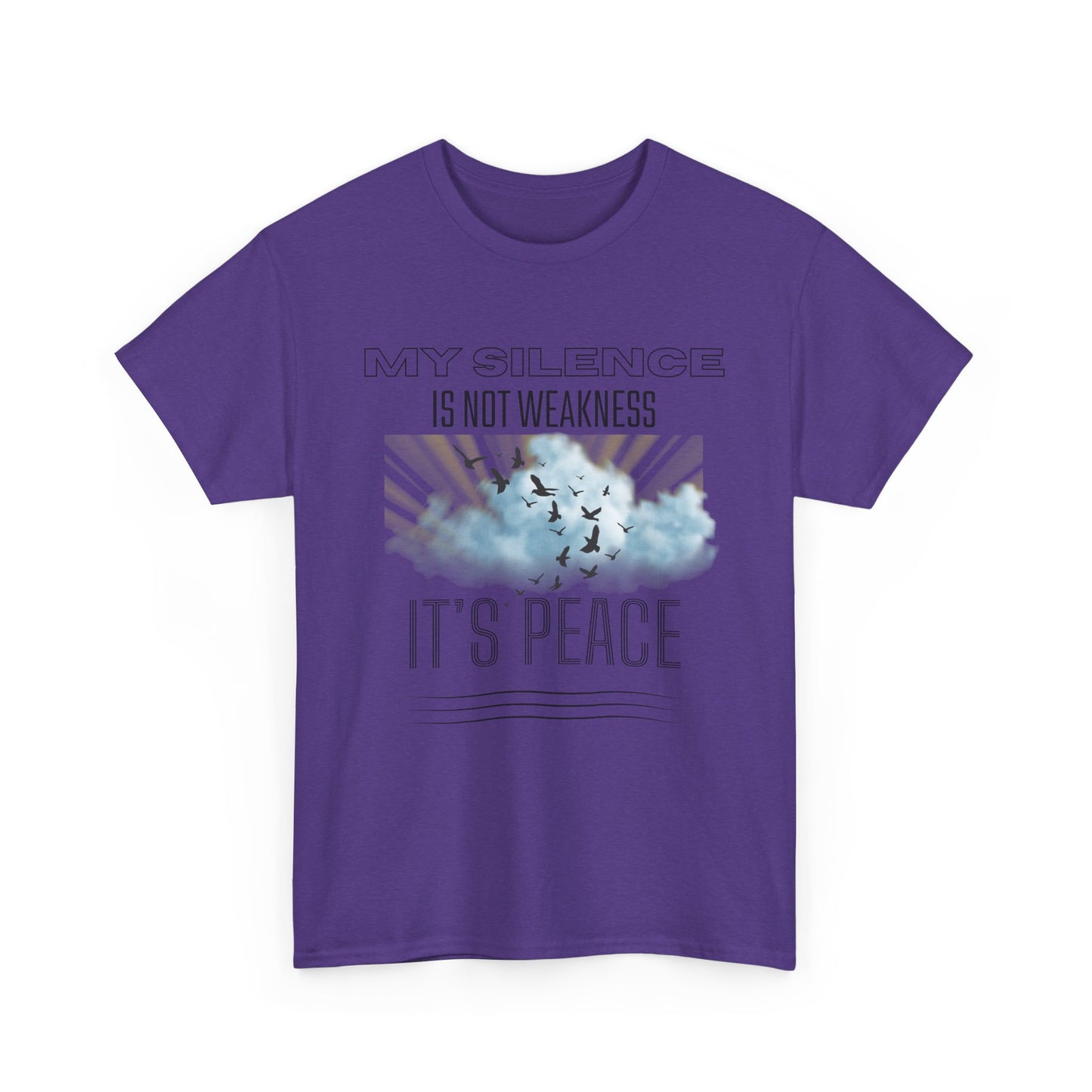 Inspirational Male Graphic Tee, Motivational Shirt, Casual Wear, Gifts for Friends, Peaceful Message, Everyday Comfort