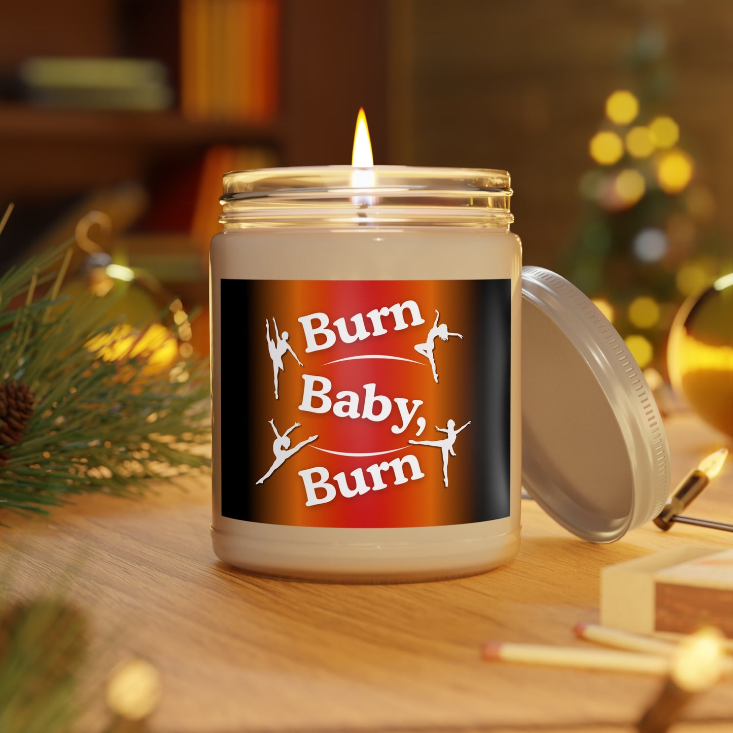 Scented Soy Candles, Cozy Aromatic Candles for Home, Relaxation Gift, Burn Baby Burn Design, Candle Lovers, Home Decor