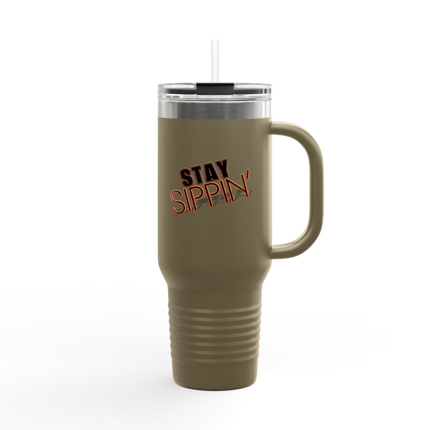 Insulated Travel Mug for On-the-Go, Stay Sippin' Coffee Cup, 40oz Beverage Tumbler, Perfect for Road Trips, Gifts for Her, Summer Travel