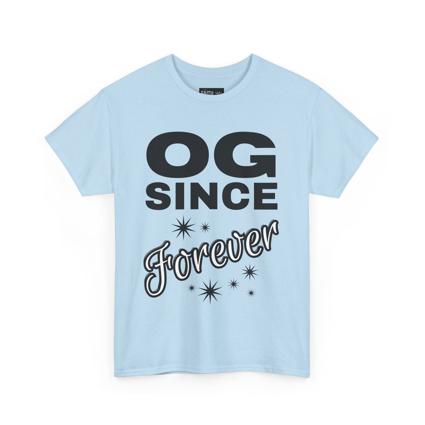 Grandpa Heavy Cotton Tee - OG Since Forever, Casual Tee, Trendy Graphic Shirt, Gift for Friends, Streetwear Fashion