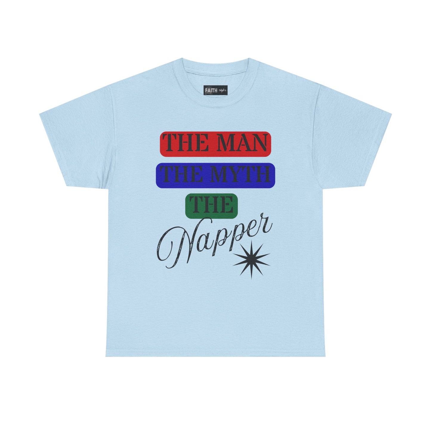 The Man, The Myth, The Napper Tee - Funny Unisex Cotton T-Shirt, Gift for Nap Lovers, Humor Apparel, Relaxation Shirt, Fun Sleepwear
