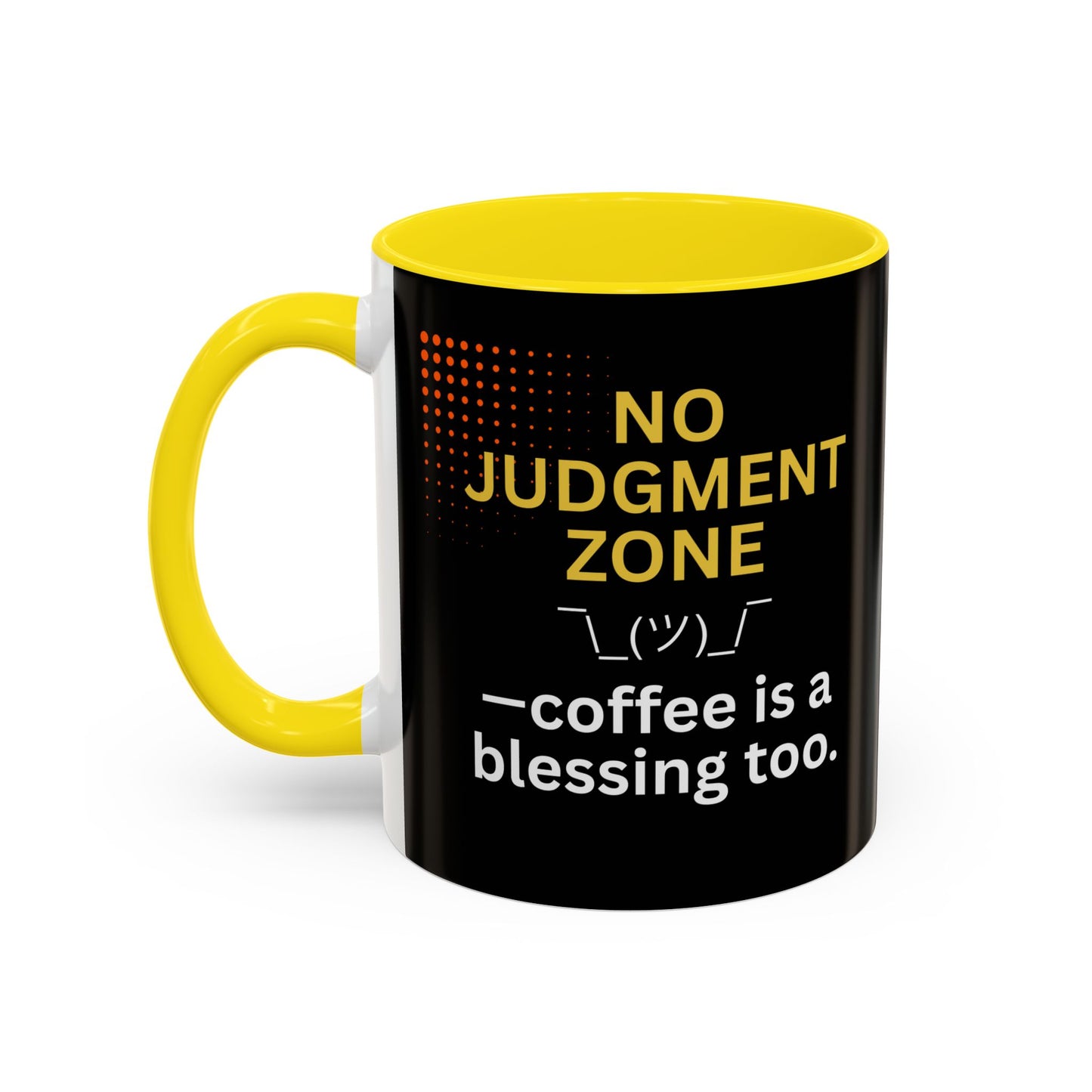 No Judgment Zone Coffee Mug, Funny Gift for Coffee Lovers, Unique Java Cup, Perfect for Birthdays, Inspirational Drinkware