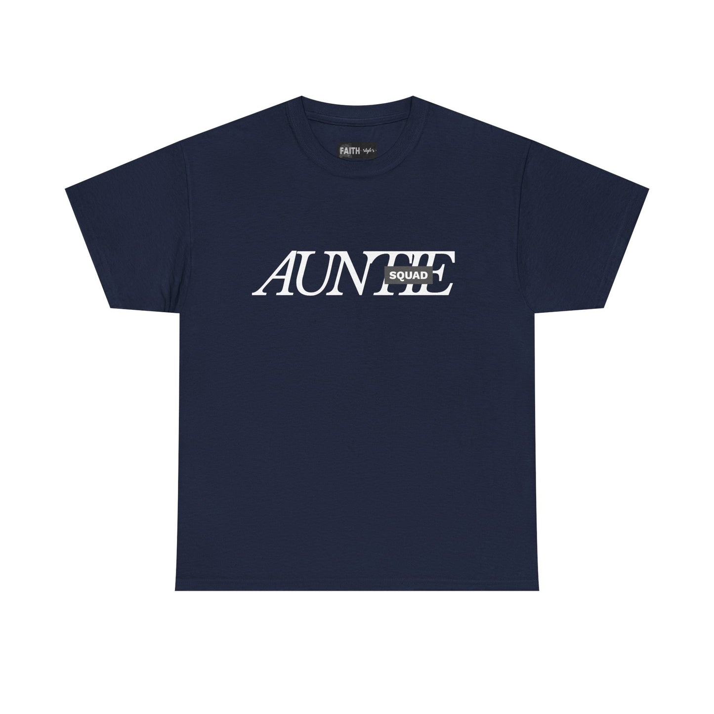 Auntie Squad Unisex Heavy Cotton Tee | Perfect Gift for Aunts | Family Reunion, Birthday, Mother's Day, Casual Wear, Everyday Comfort