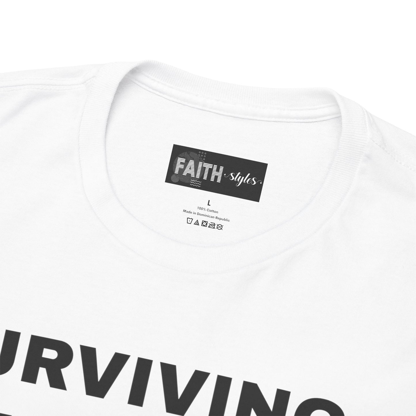 Surviving on Coffee Tee - Unisex Heavy Cotton Shirt, Funny Gift for Coffee Lovers, Perfect for Everyday Wear, Birthday & Holidays
