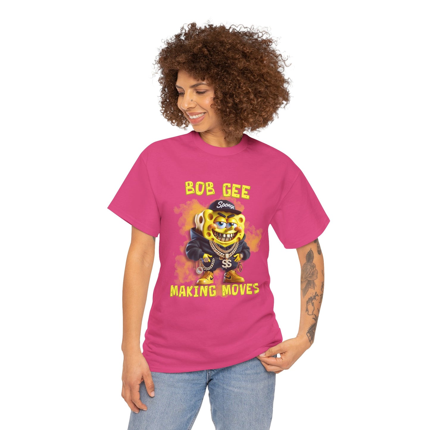 Bob Gee Making Moves Unisex Heavy Cotton Tee - Fun Graphic Tee for Streetwear Enthusiasts