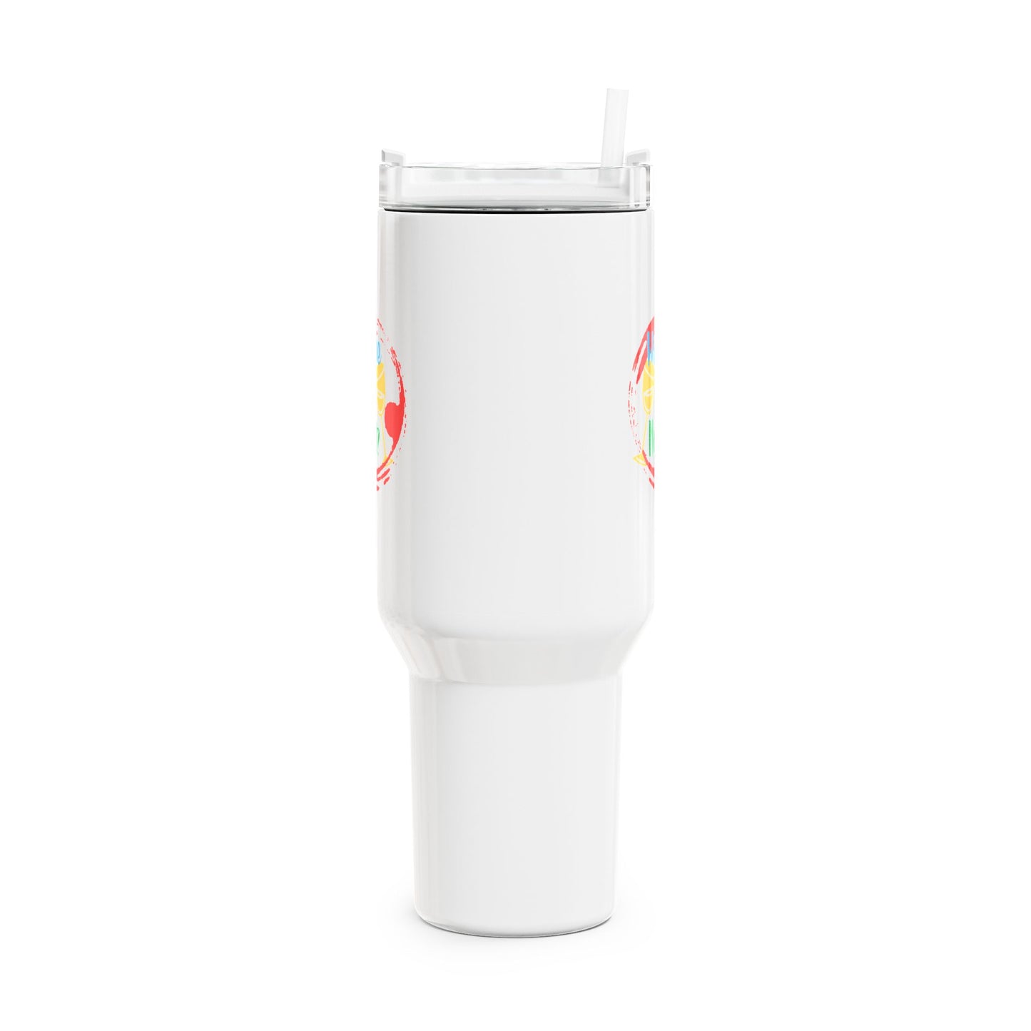Vibrant 40oz Tumbler with Straw - Perfect for Picnics, Travel, or Everyday Hydration, Personalize Your Drinkware!