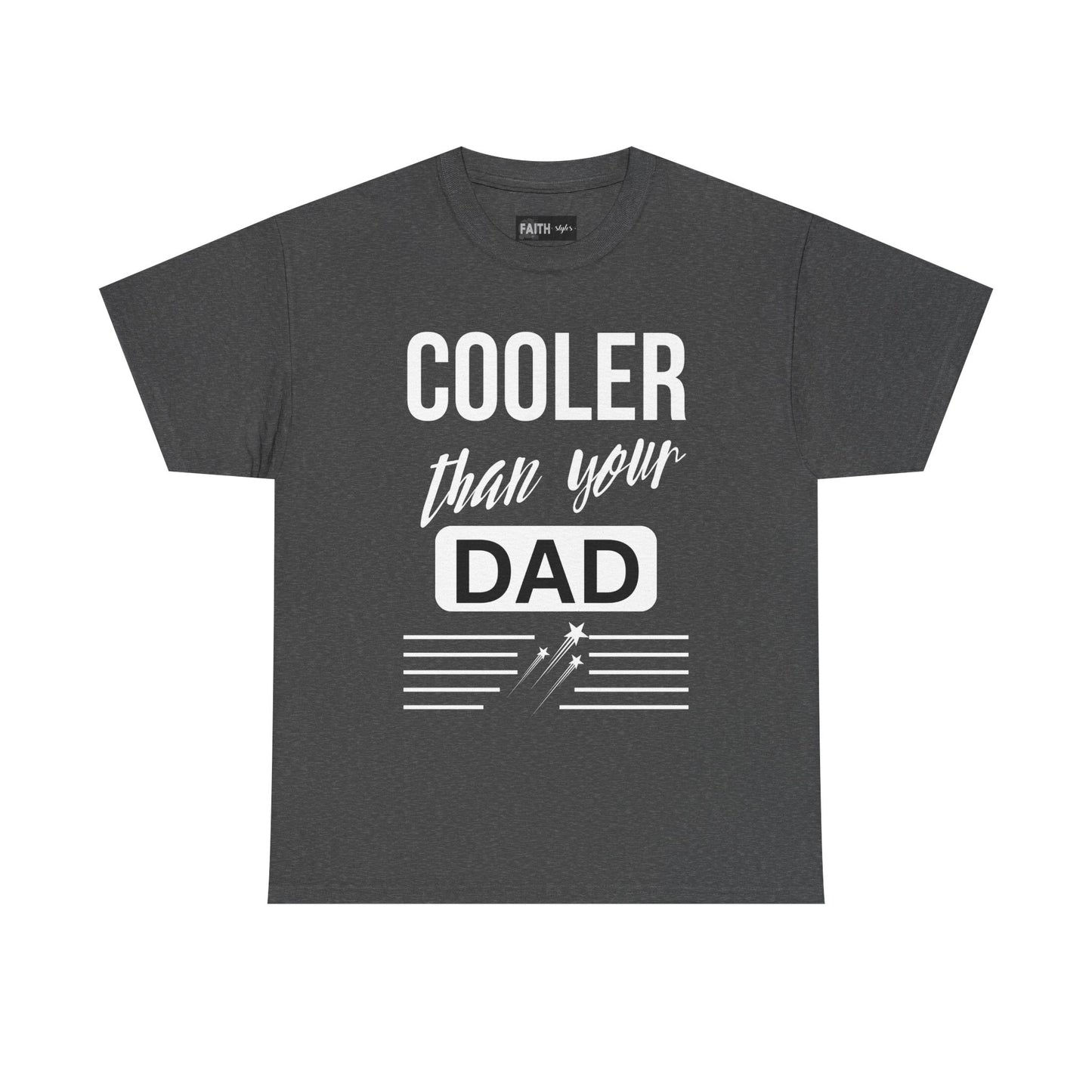 Cooler Than Your Dad Tee - Funny Gift for Dads, Unisex Cotton T-Shirt, Father's Day, Birthday, Casual Wear, Gift for Him, Dad Humor