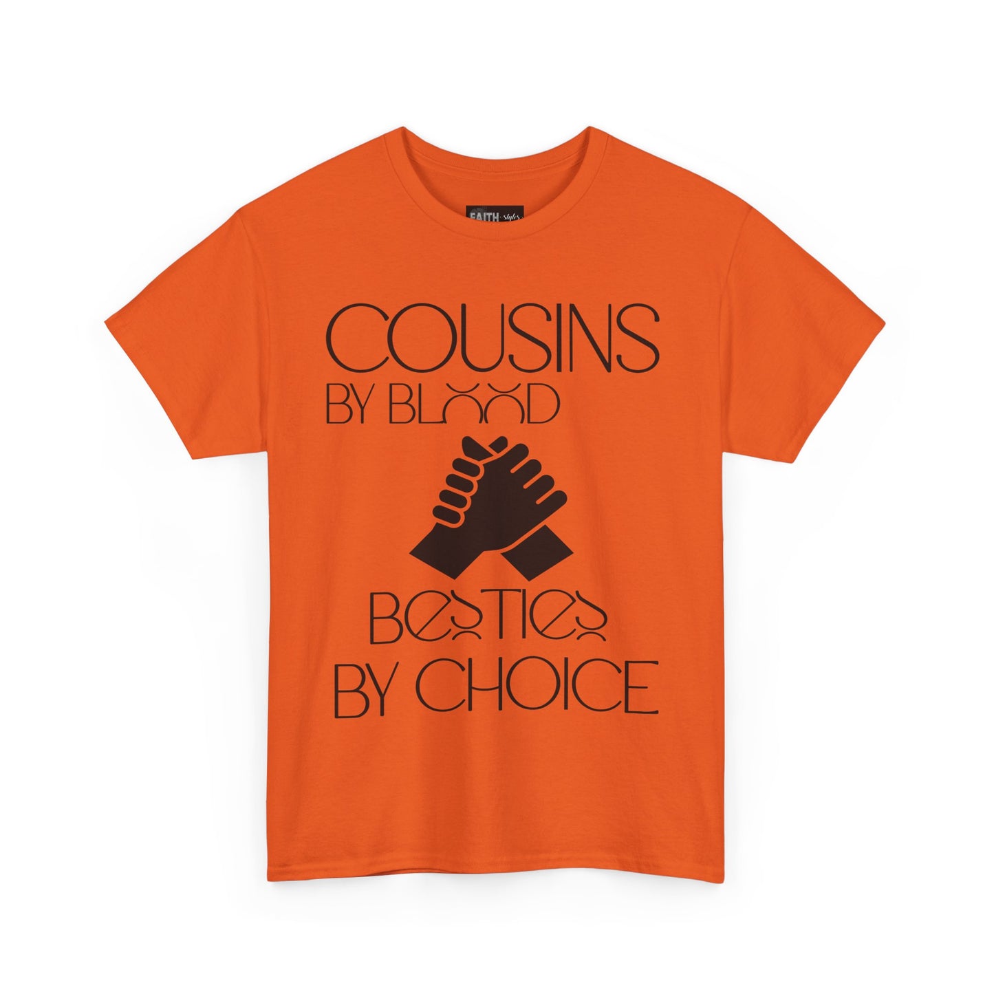 Cousins & Besties Tee, Unisex Heavy Cotton T-Shirt, Family Reunion Apparel, Friendship Gift, Casual Wear, Summer Style