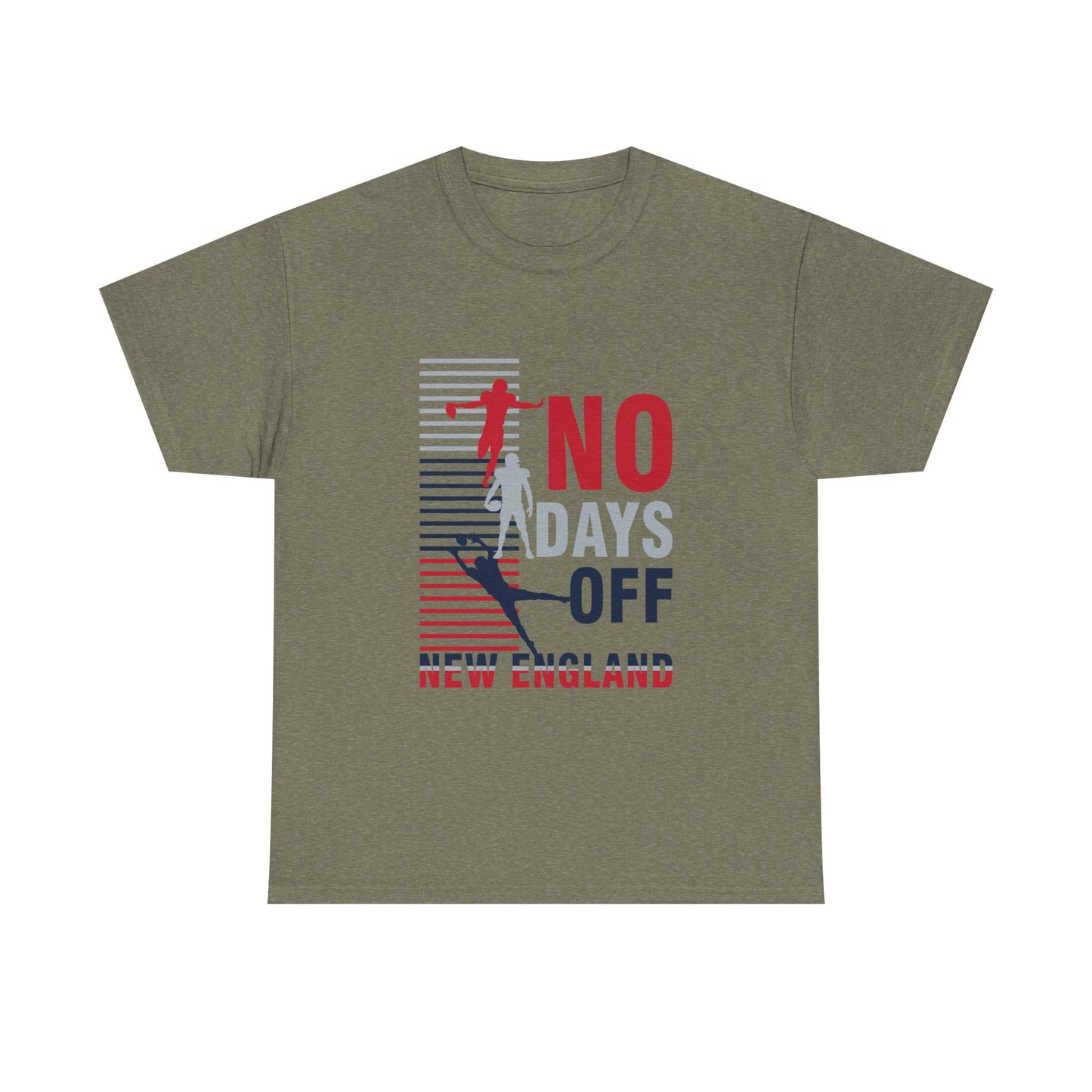 FaithStyles “No Days Off” Graphic Tee – New England Football Fan Shirt