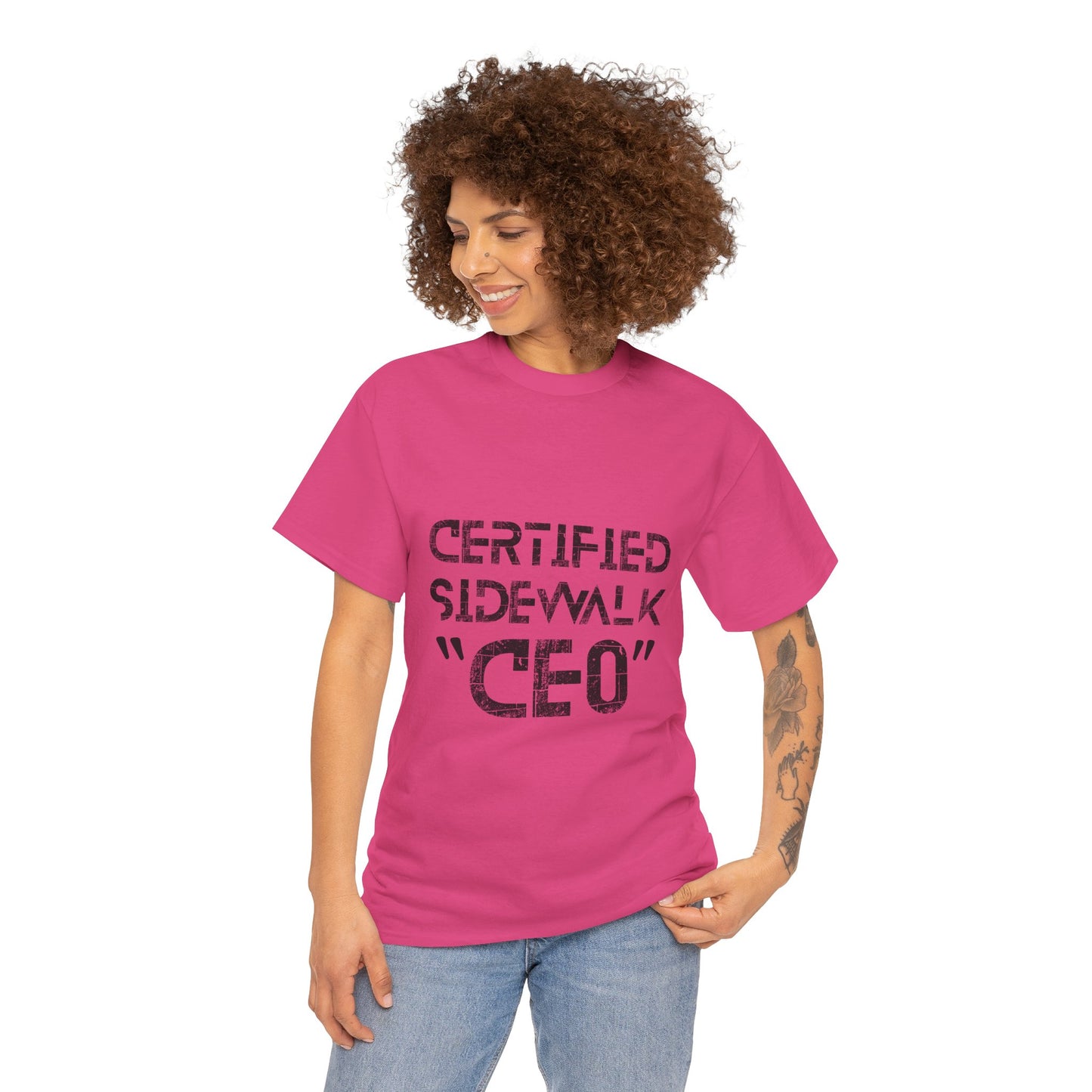 Certified Sidewalk CEO Tee - Fun Unisex T-Shirt, Birthday Gift, Casual Wear, Urban Style, Streetwear Fashion