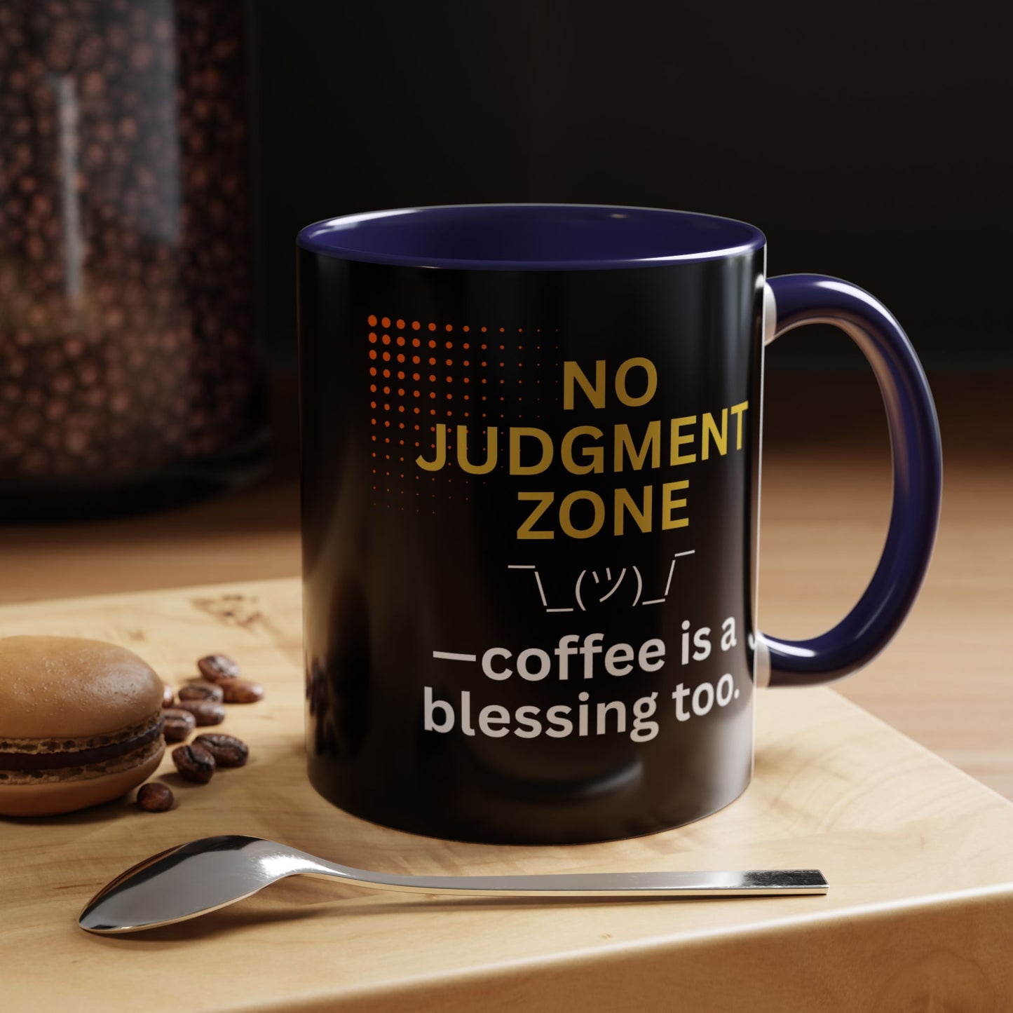 No Judgment Zone Coffee Mug, Funny Gift for Coffee Lovers, Unique Java Cup, Perfect for Birthdays, Inspirational Drinkware