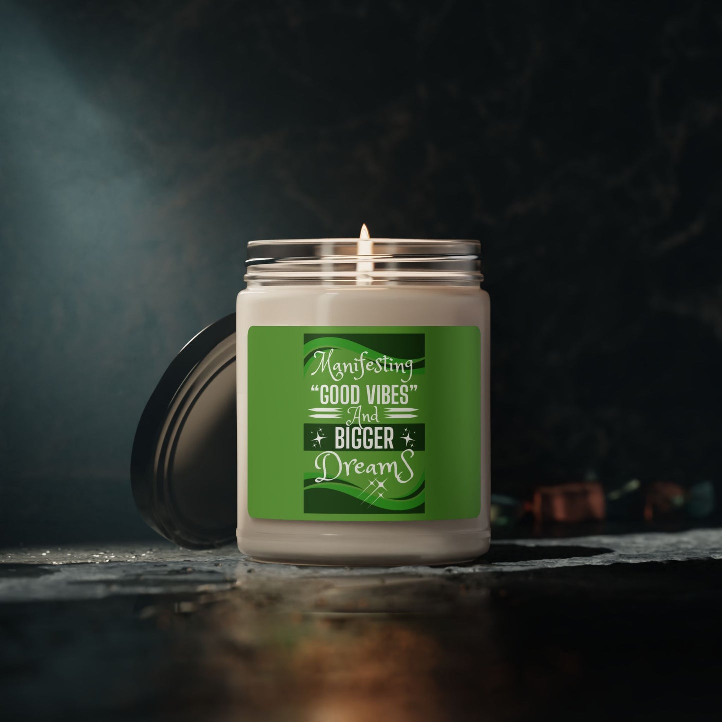 "MANIFESTING GOOD VIBES" Scented Soy Candle, 9oz