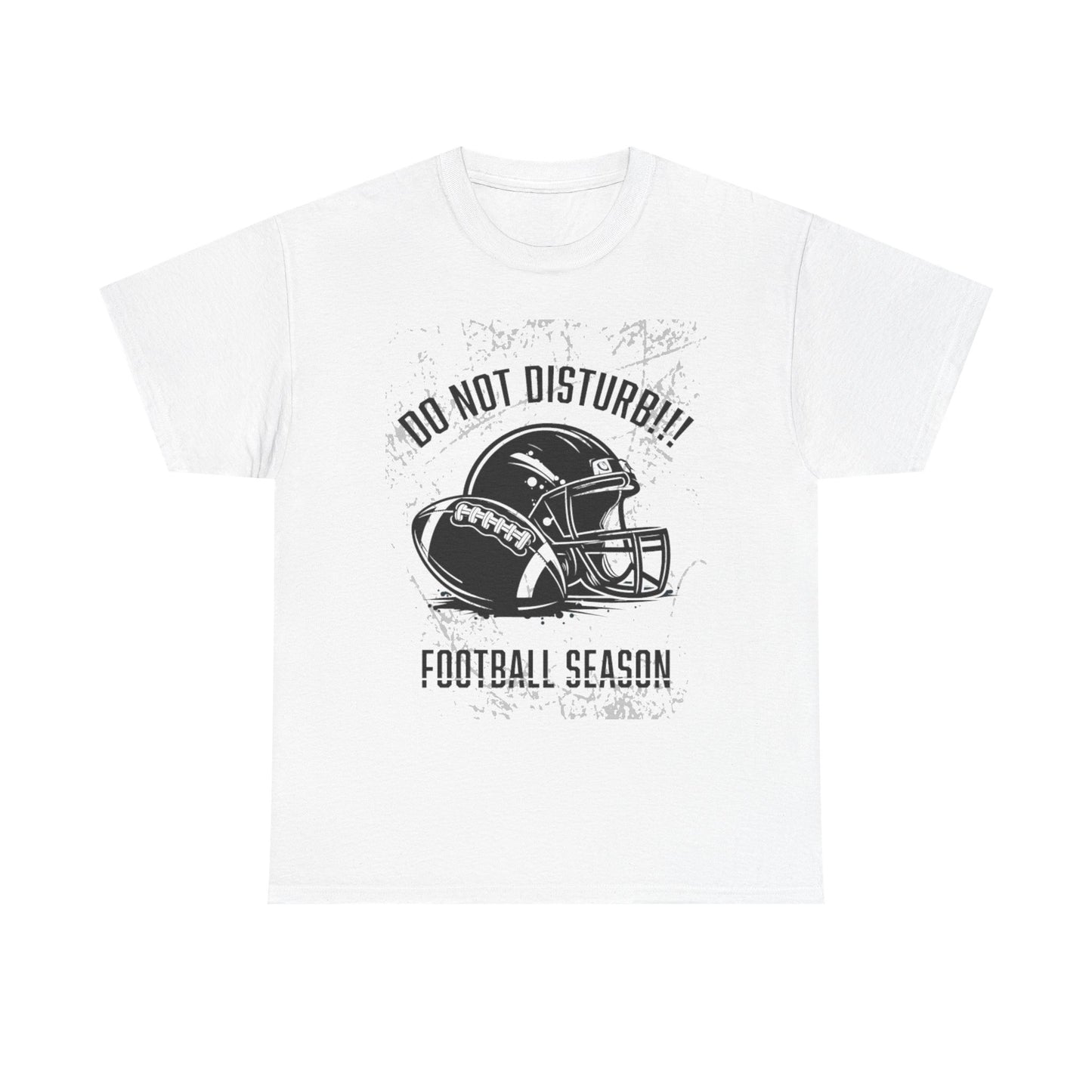 Football Season Do Not Disturb Tee, Male's Cotton Shirt, Sports Fan Gift, Game Day Apparel, Casual Wear, Football Lovers