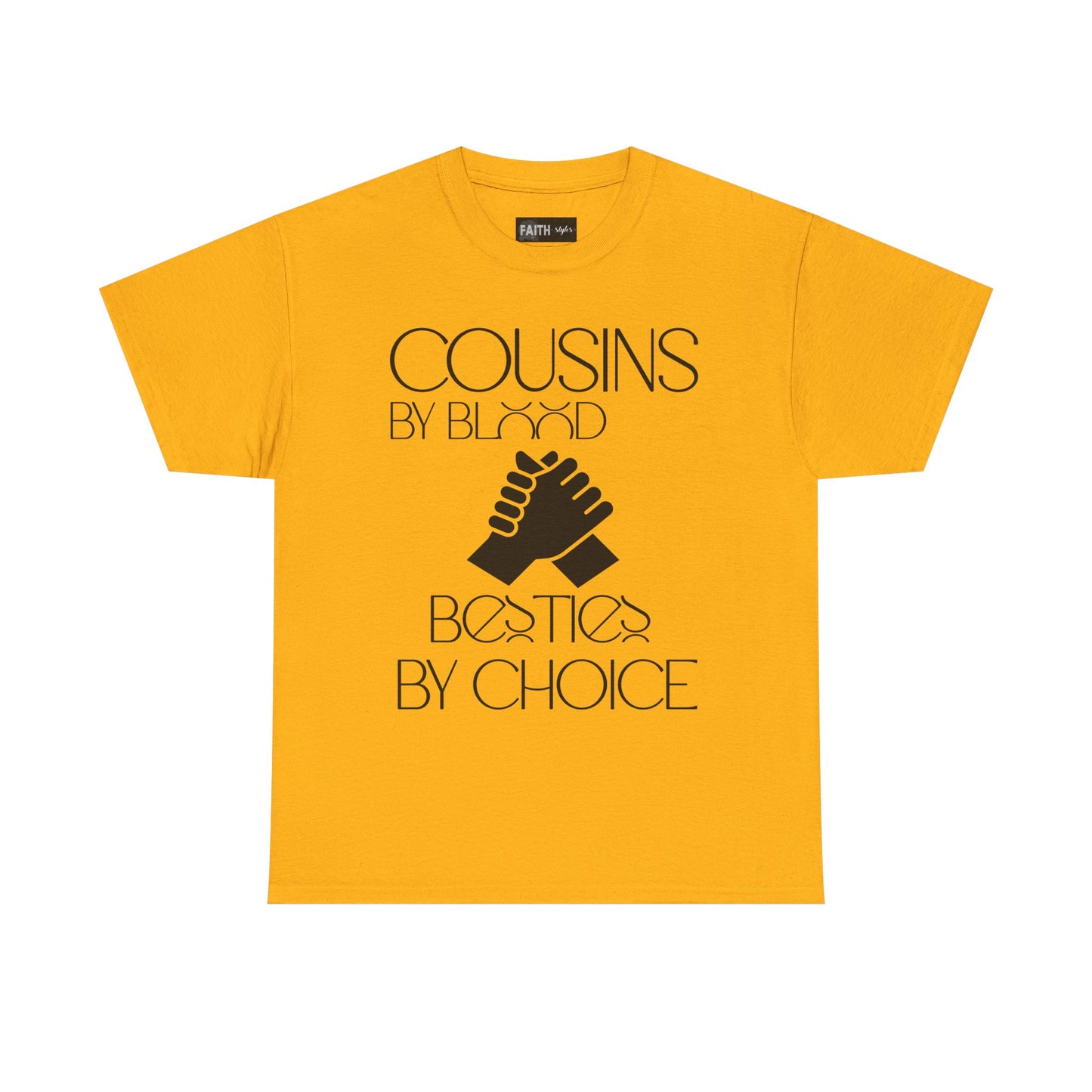 Cousins & Besties Tee, Unisex Heavy Cotton T-Shirt, Family Reunion Apparel, Friendship Gift, Casual Wear, Summer Style