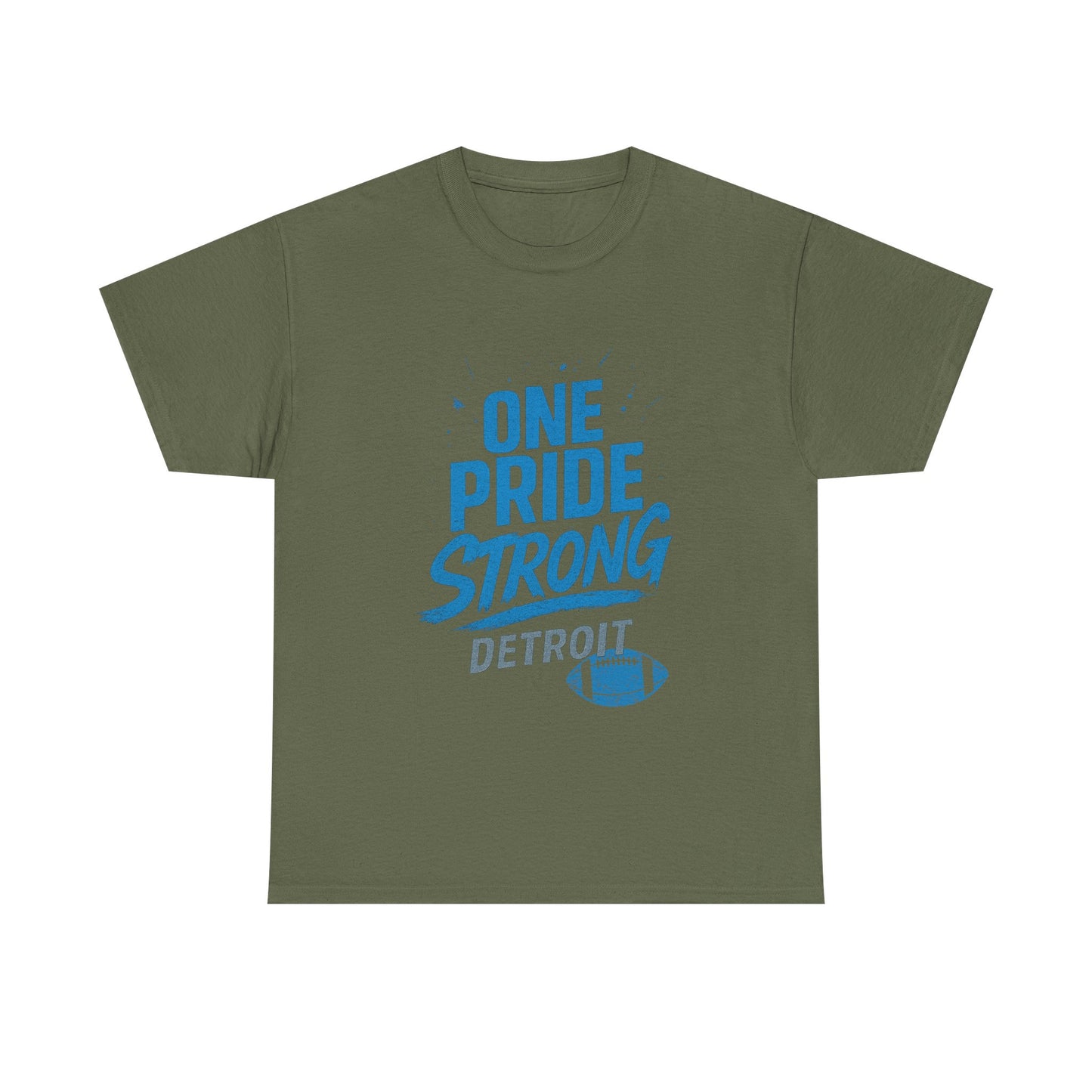 Detroit Lions Pride Tee - Male Heavy Cotton T-Shirt, Football Fan Apparel, Game Day Gear, Gift for Sports Lovers, Casual Wear