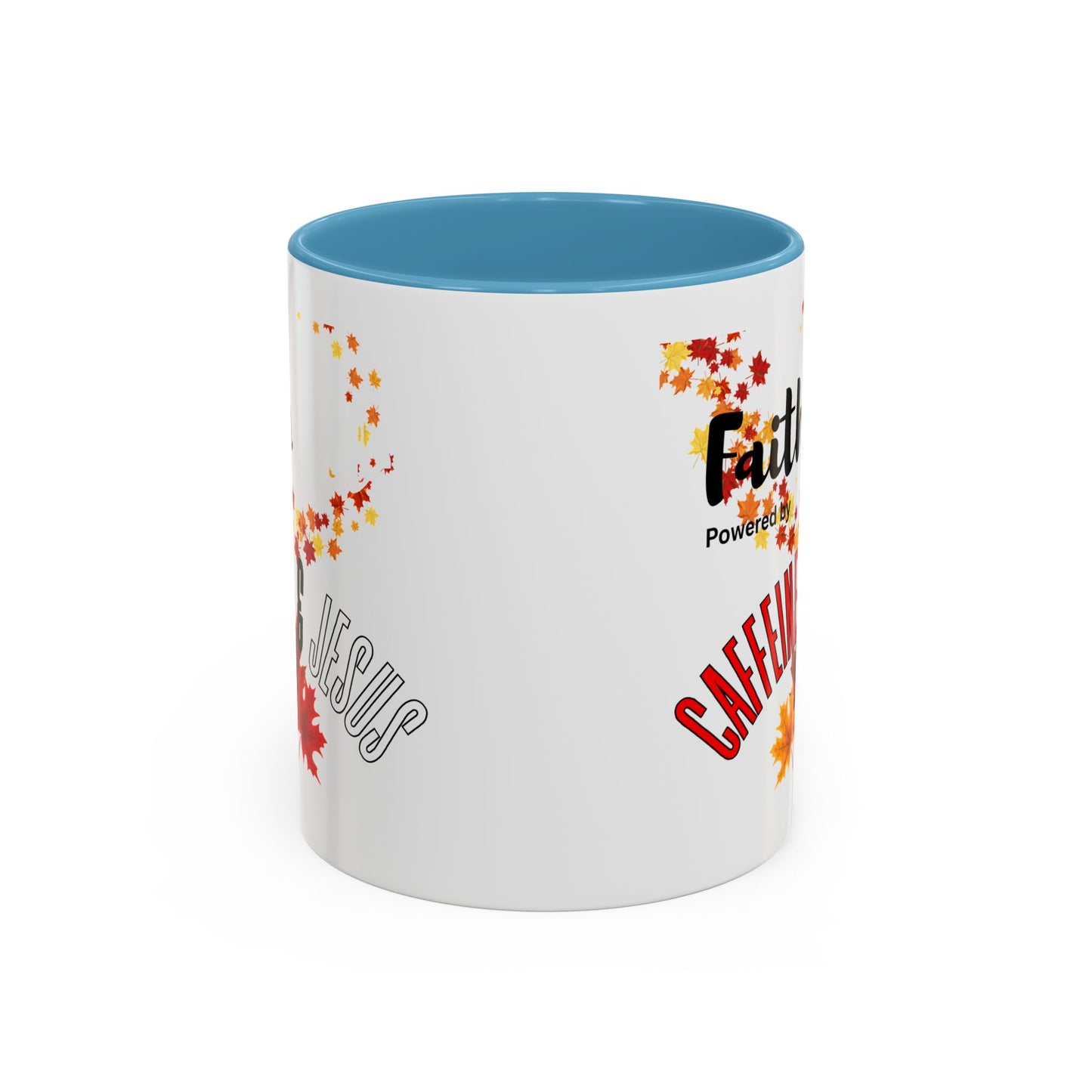 Faith & Caffeine Fall Coffee Mug | Perfect for Autumn Lovers, Thanksgiving Gift, Religious Coffee Cup, Inspirational Drinkware, Cozy Vibes