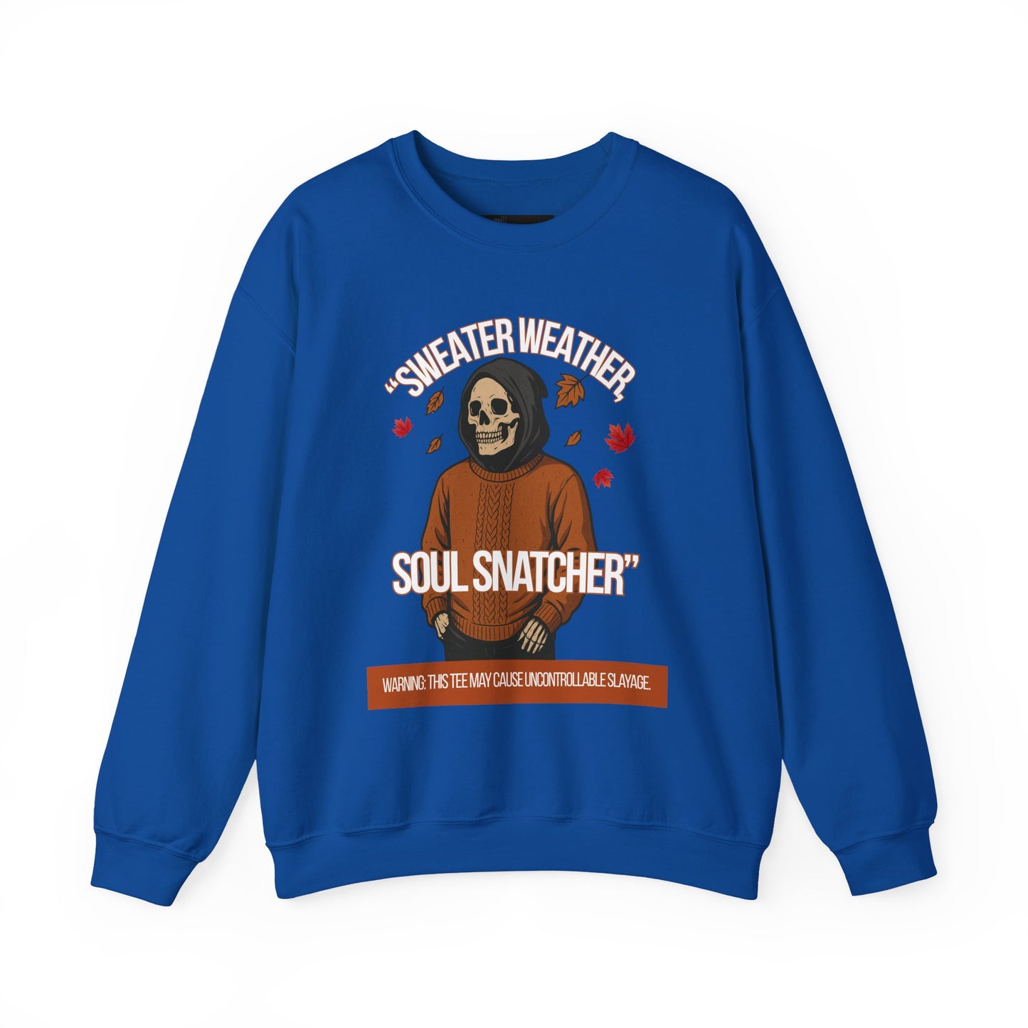 Soul Snatcher Crewneck Sweatshirt - Cozy Unisex Fall Apparel, Halloween Gift, Casual Streetwear, Autumn Fashion, Comfy Sweater
