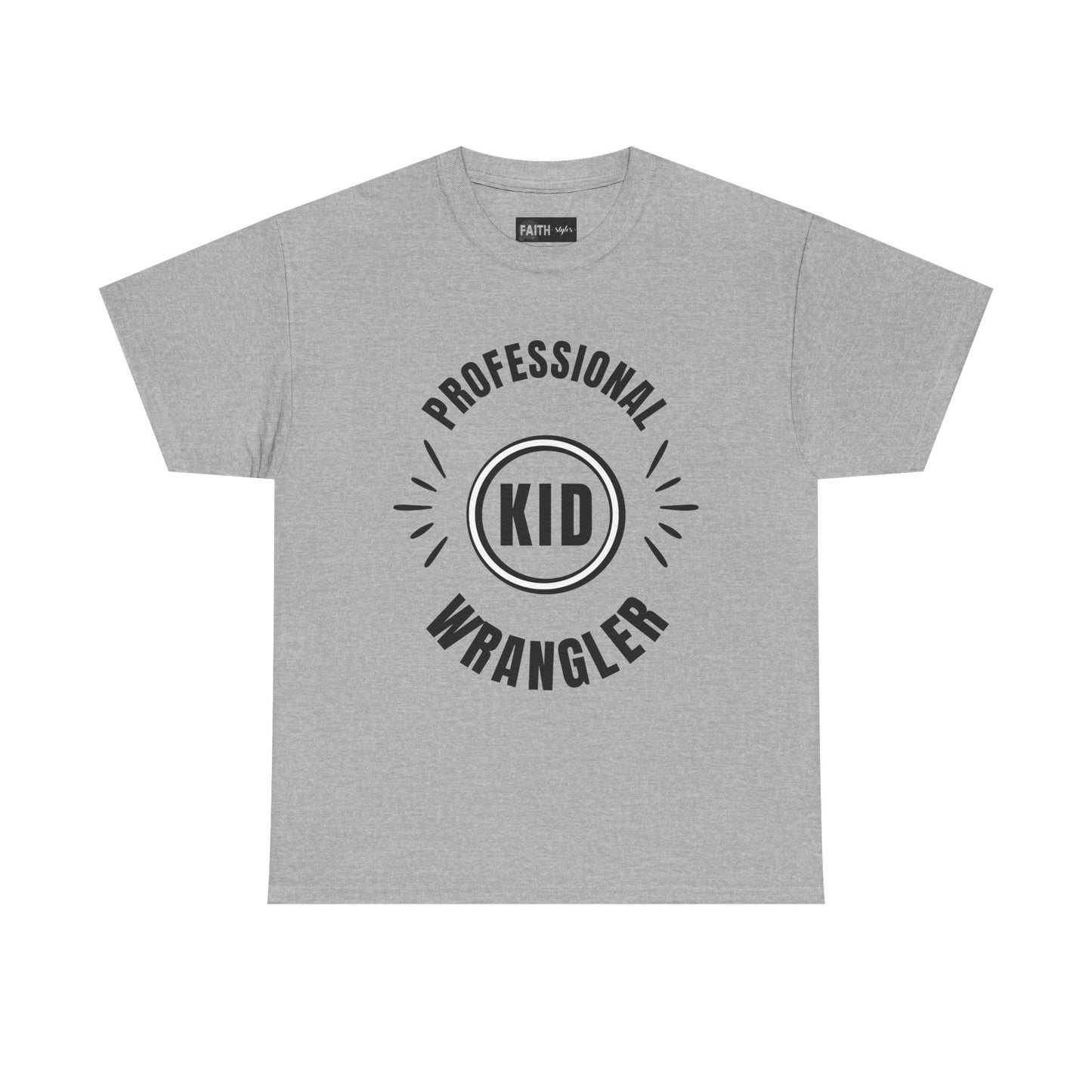 Professional Kid Wrangler T-Shirt, Fun Parenting Tee, Family Event Shirt, Gift for Moms & Dads, Kids Activities Apparel