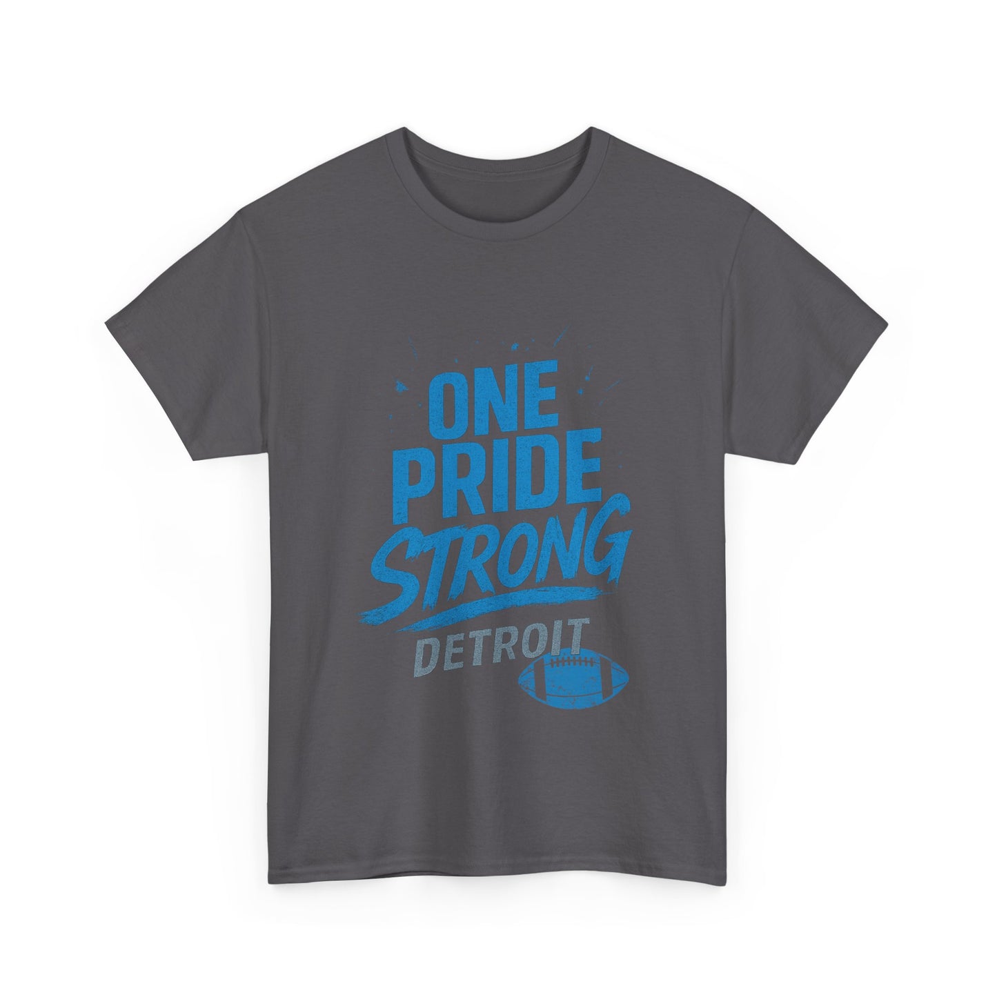 Detroit Lions Pride Tee - Male Heavy Cotton T-Shirt, Football Fan Apparel, Game Day Gear, Gift for Sports Lovers, Casual Wear