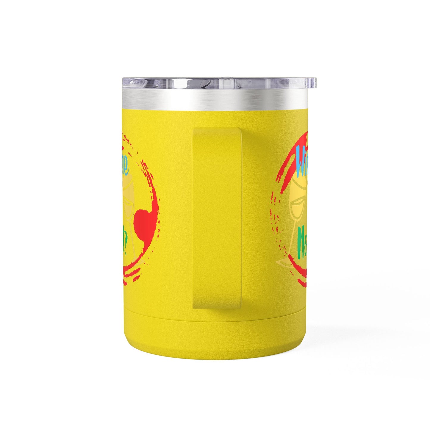 Colorful Wine & Coffee Tumbler – ‘Wine Not?’ Design for Easy Sips and Fun Vibes, Perfect for Gifting, Home, or Parties, 15oz
