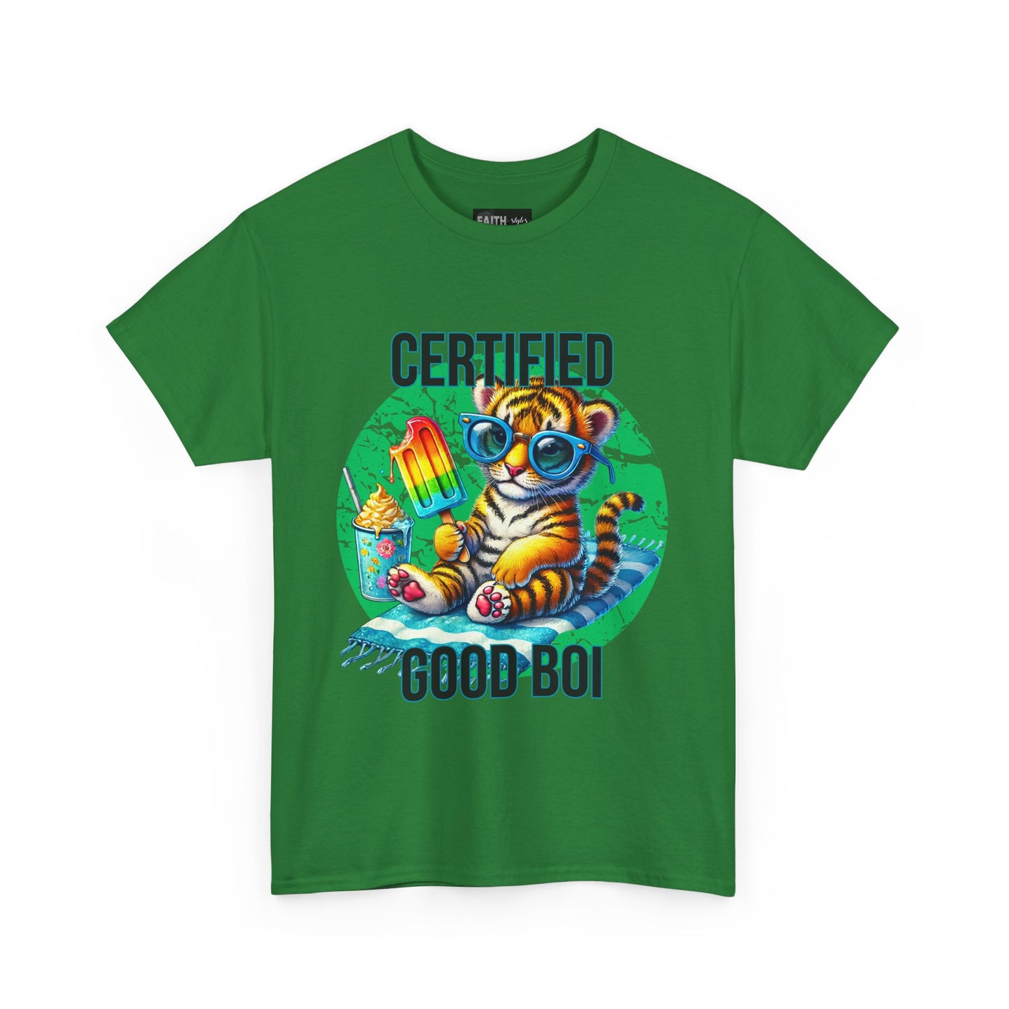 Certified Good Boi Unisex Heavy Cotton Tee, Animal Lover Tee, Cute Pet Shirt, Fun Graphic T-Shirt, Gift for Pet Owners, Casual Wear