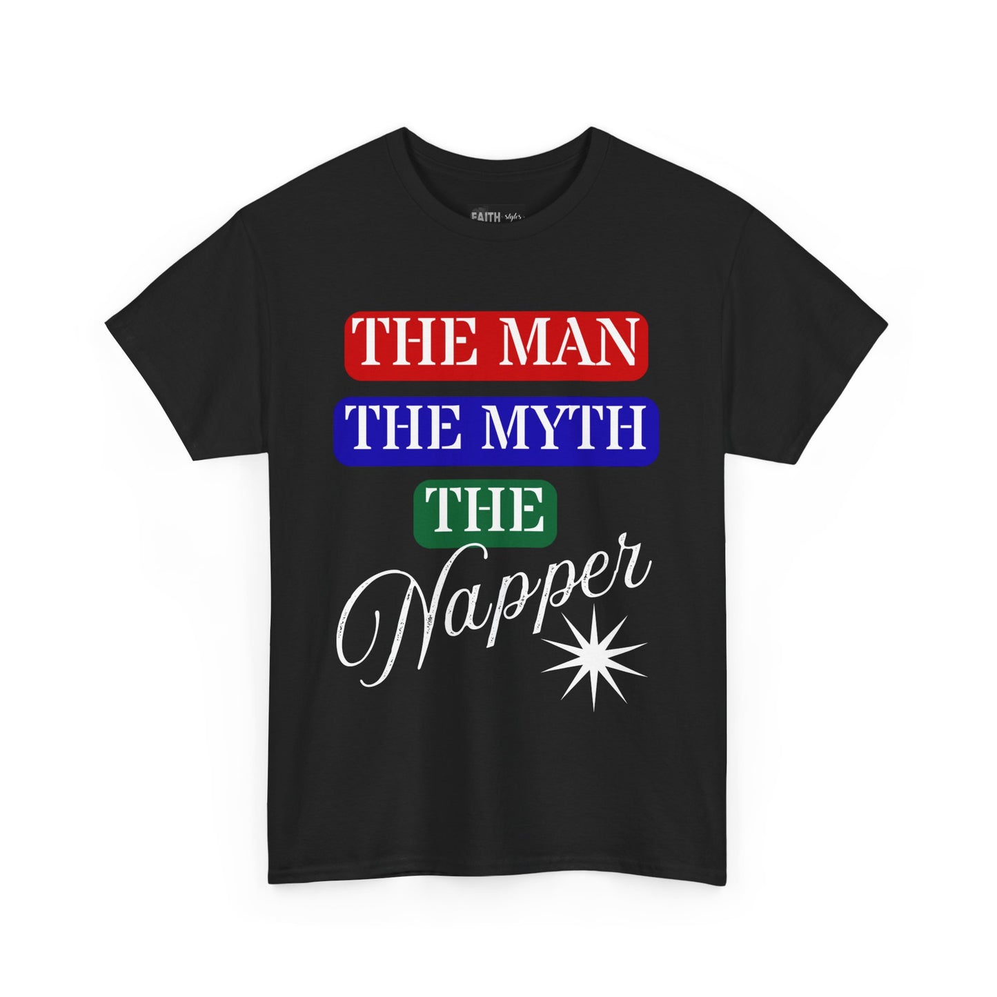 The Man, The Myth, The Napper Tee - Funny Unisex Cotton T-Shirt, Gift for Nap Lovers, Humor Apparel, Relaxation Shirt, Fun Sleepwear