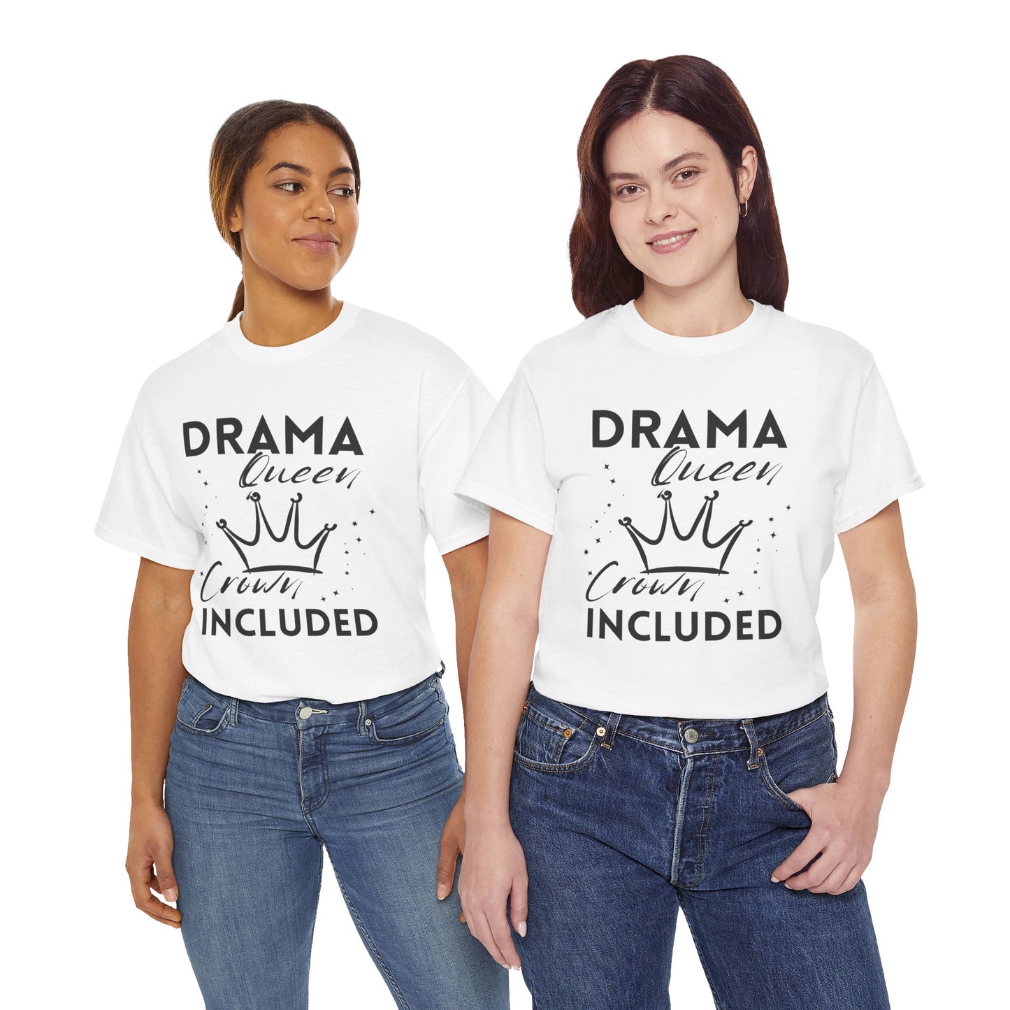 Drama Queen Cotton Tee - Empowering T-Shirt, Gift for Her, Casual Wear, Birthday Celebration, Statement Top