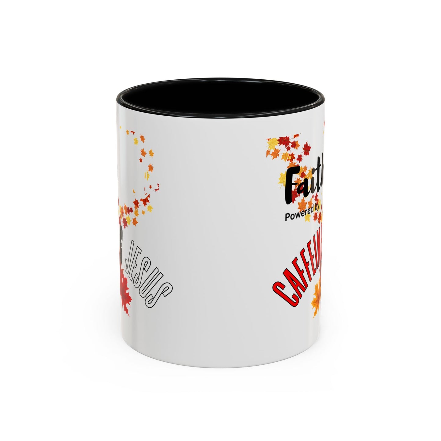 Faith & Caffeine Fall Coffee Mug | Perfect for Autumn Lovers, Thanksgiving Gift, Religious Coffee Cup, Inspirational Drinkware, Cozy Vibes