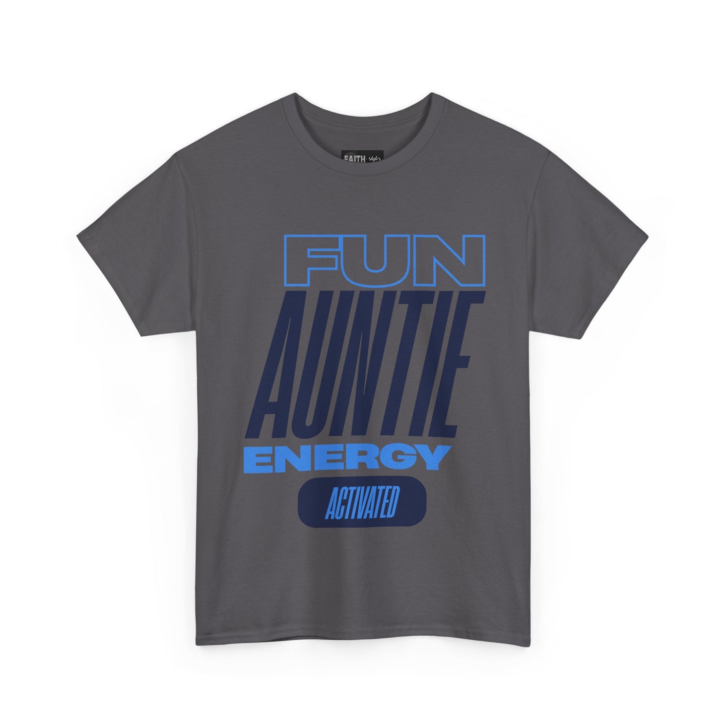Fun Auntie Energy Activated Tee - Perfect Gift for Cool Aunts, Casual Wear, Gifting, Family Celebrations, Aunt's Day