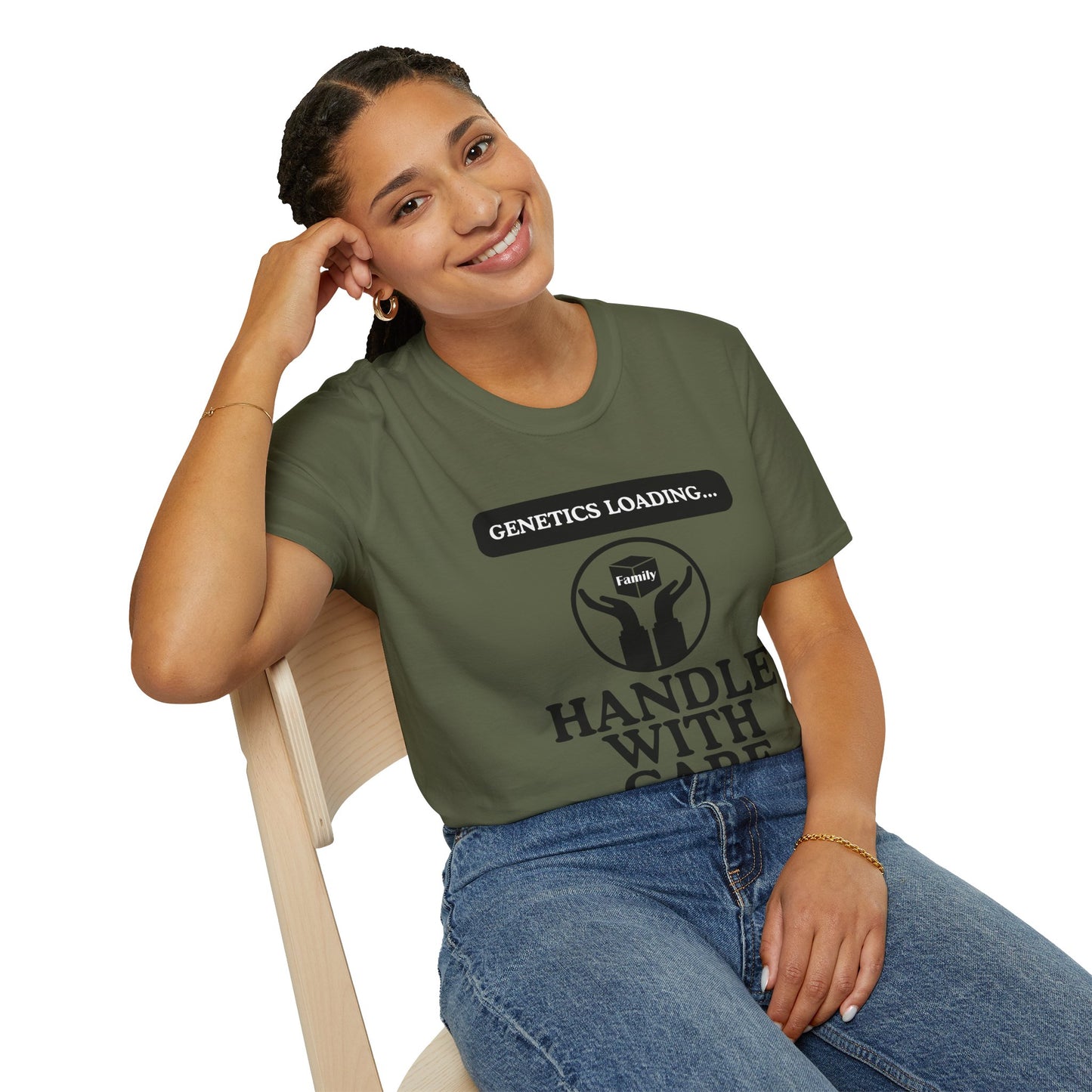 Genetics Loading T-Shirt, Funny Genetics Tee, Gift for Science Lovers, Unisex Humor Shirt, Casual Wear for Every Occasion