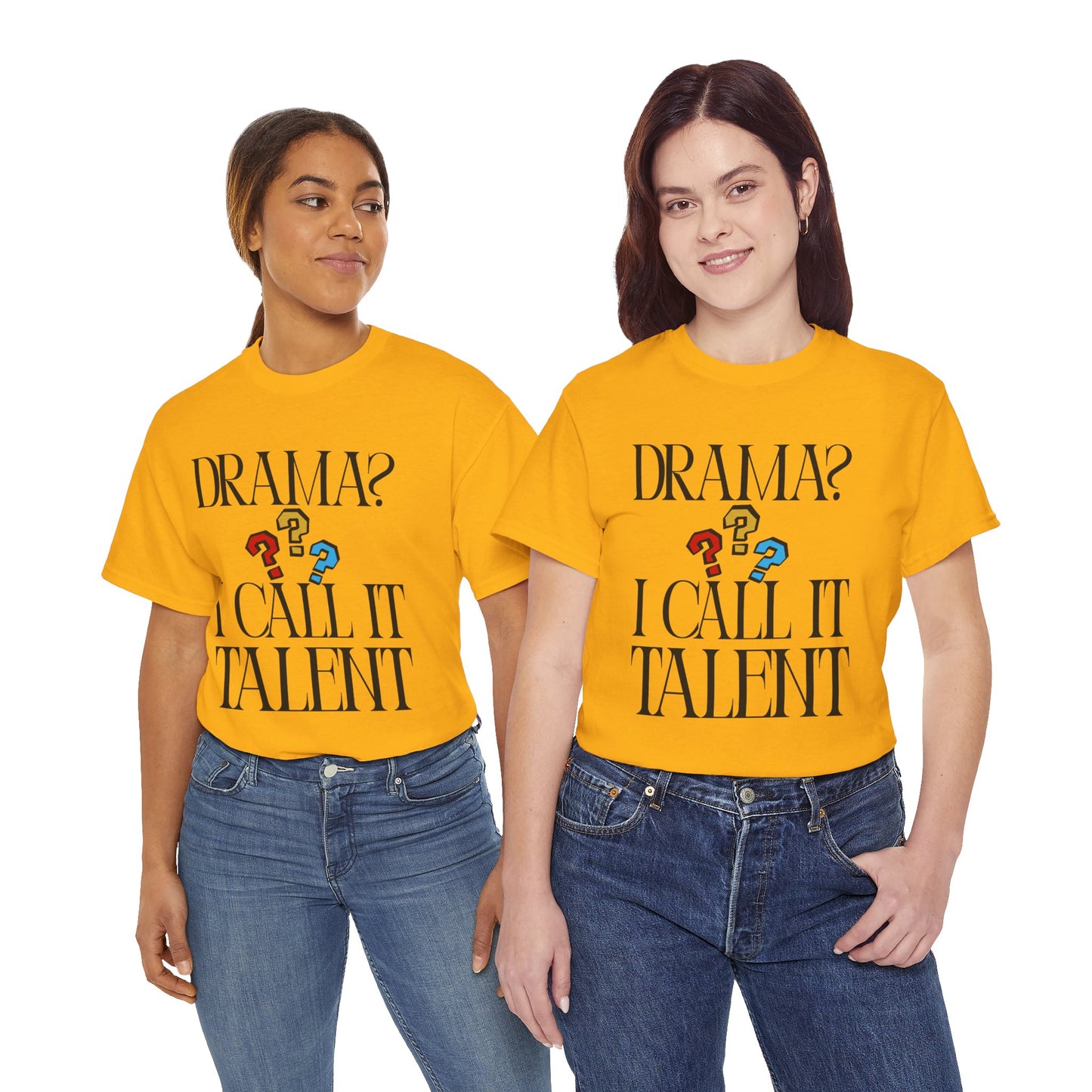 Drama Talent Unisex Heavy Cotton Tee, Funny Graphic Tee, Gift for Actors, Quirky Tee for Drama Lovers, Casual Wear, Gift for Friends