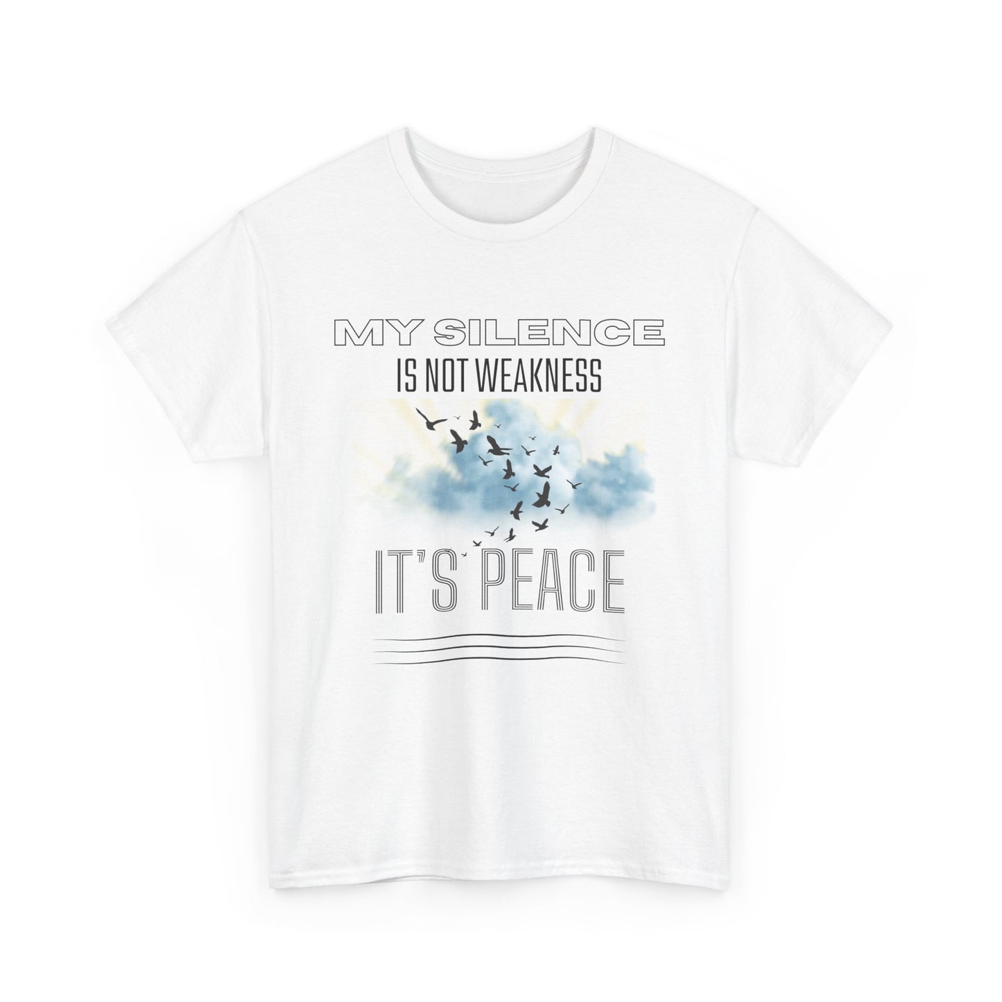 Inspirational Male Graphic Tee, Motivational Shirt, Casual Wear, Gifts for Friends, Peaceful Message, Everyday Comfort