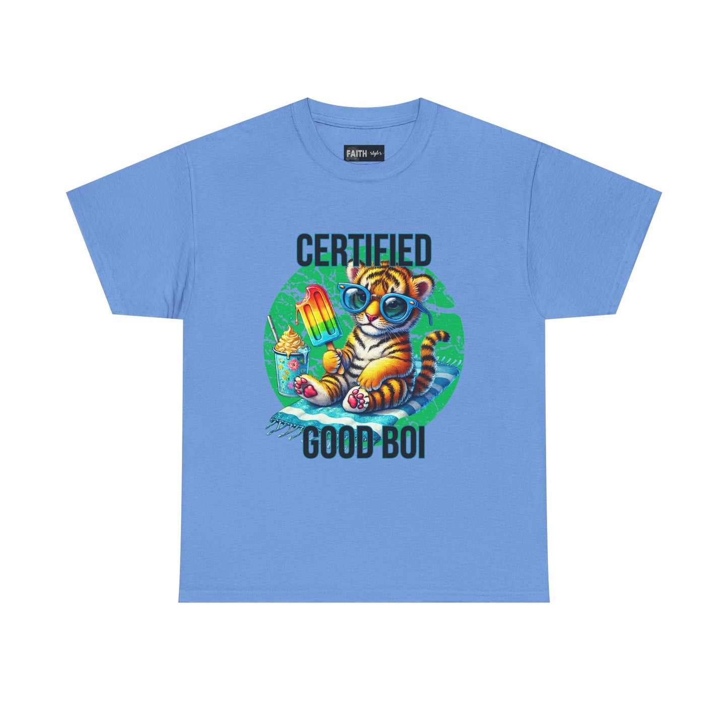 Certified Good Boi Unisex Heavy Cotton Tee, Animal Lover Tee, Cute Pet Shirt, Fun Graphic T-Shirt, Gift for Pet Owners, Casual Wear
