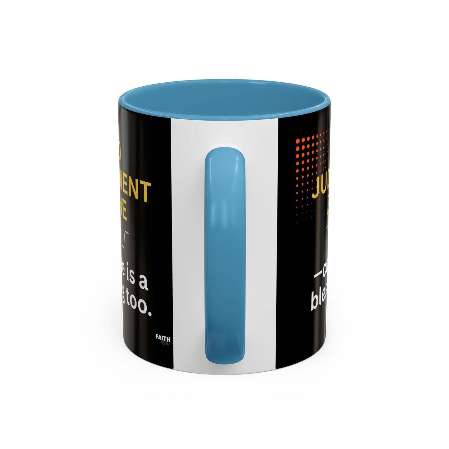 FaithStyles No Judgment Zone Coffee Mug, Funny Gift for Coffee Lovers, Unique Java Cup, Perfect for Birthdays, Inspirational Drinkware