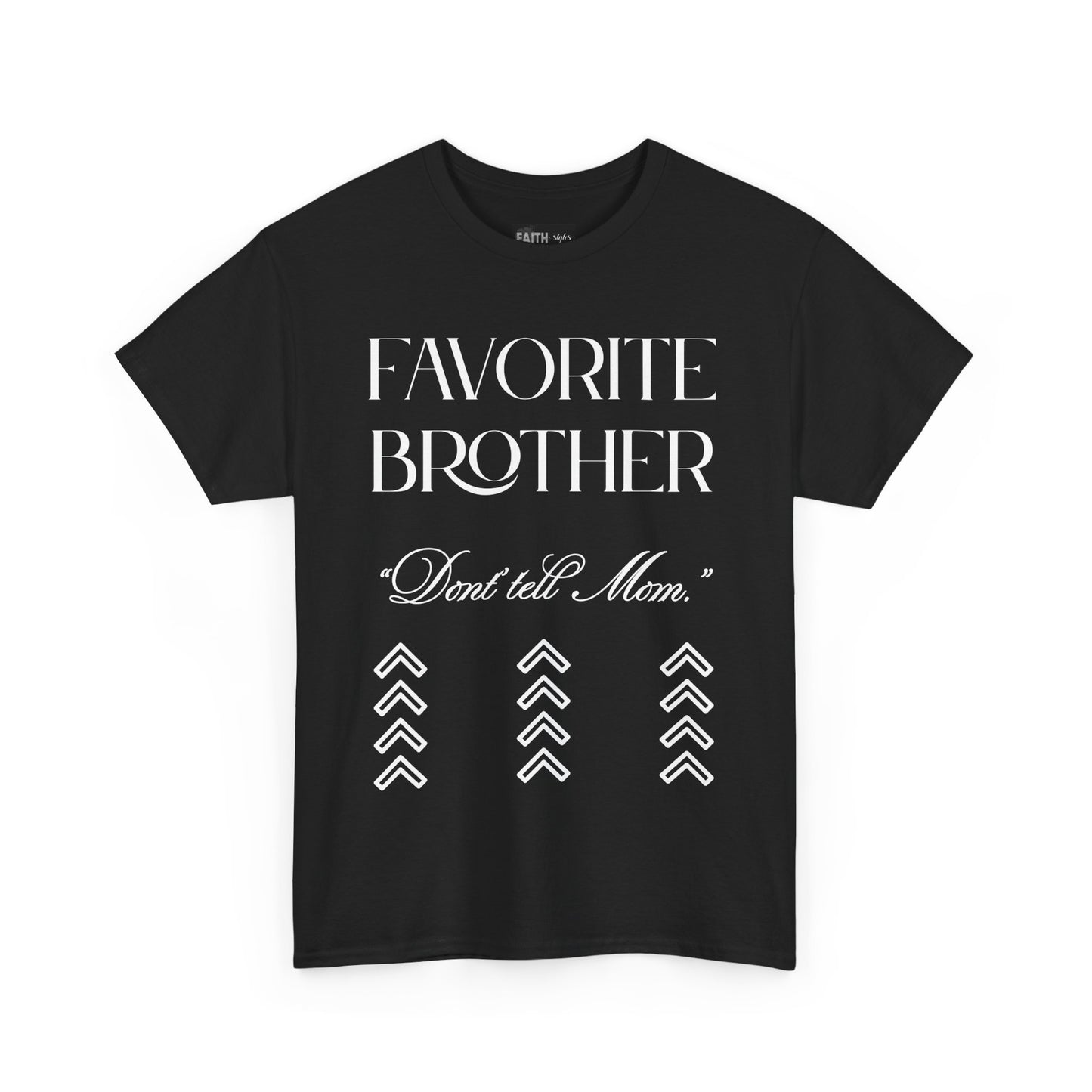 Favorite Brother Unisex Heavy Cotton Tee - Perfect Gift for Siblings, Casual Wear, Birthday, Family Reunion, Everyday Comfort