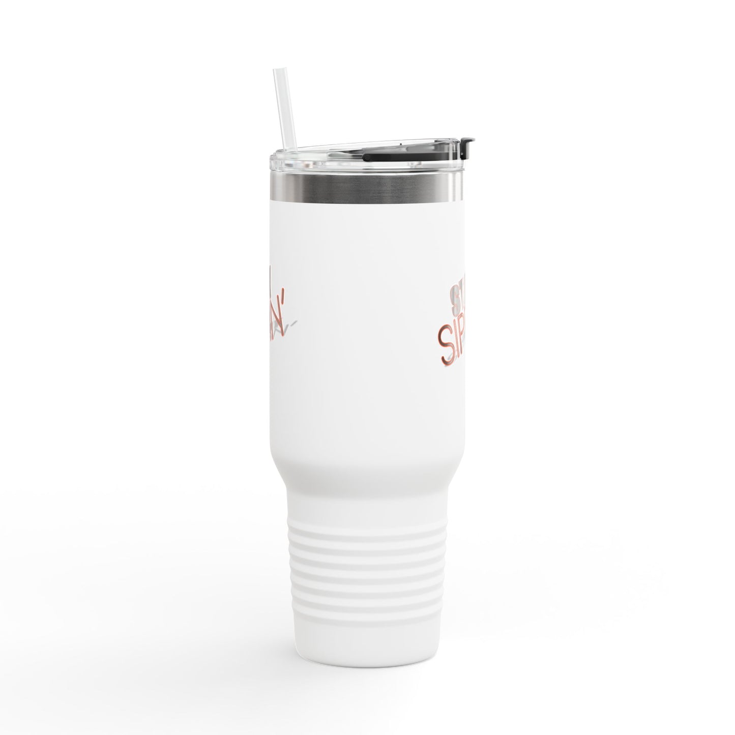 Insulated Travel Mug for On-the-Go, Stay Sippin' Coffee Cup, 40oz Beverage Tumbler, Perfect for Road Trips, Gifts for Her, Summer Travel