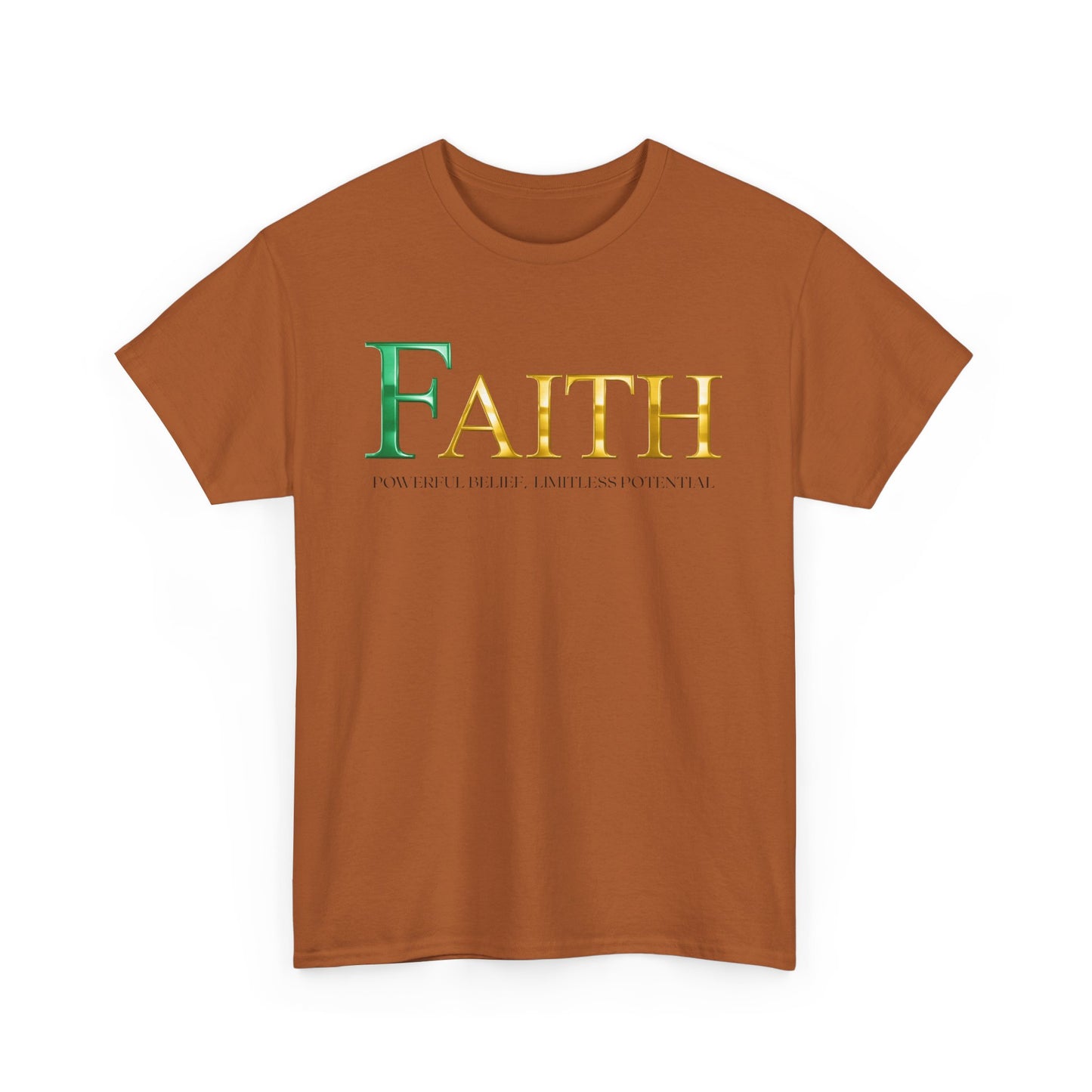 Faith Unisex Heavy Cotton Tee - Inspirational Shirt, Everyday Wear, Faith-Based Gift, Motivational Apparel, Casual Style