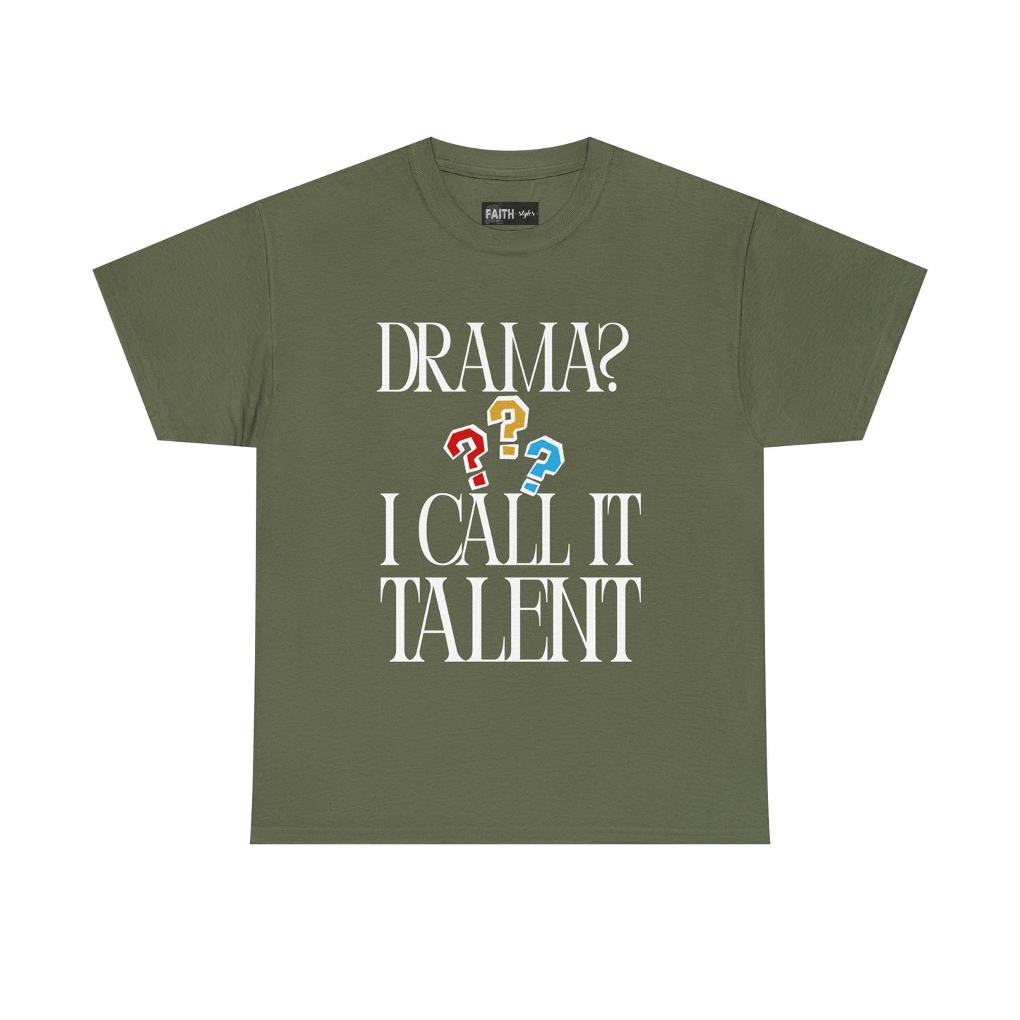Drama Talent Unisex Heavy Cotton Tee, Funny Graphic Tee, Gift for Actors, Quirky Tee for Drama Lovers, Casual Wear, Gift for Friends