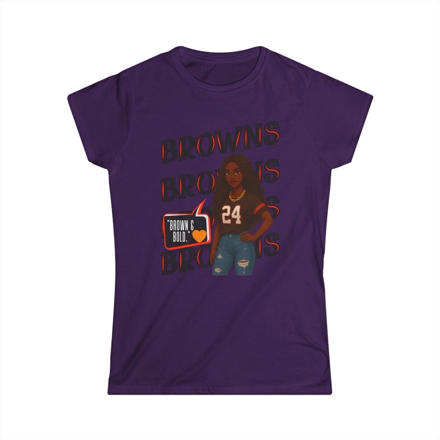 Cleveland Browns Women’s Tee, Football Fan Shirt, Game Day Top, Sportswear for Her, NFL Gift for Her