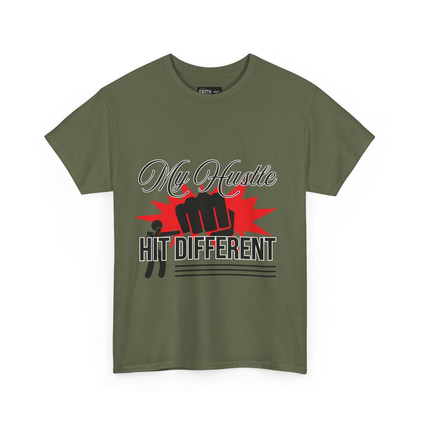 My Hustle Hits Different Cotton Tee, Motivational T-Shirt, Unisex Casual Wear, Gift for Entrepreneurs, Hustle Culture Apparel, Workout Shirt