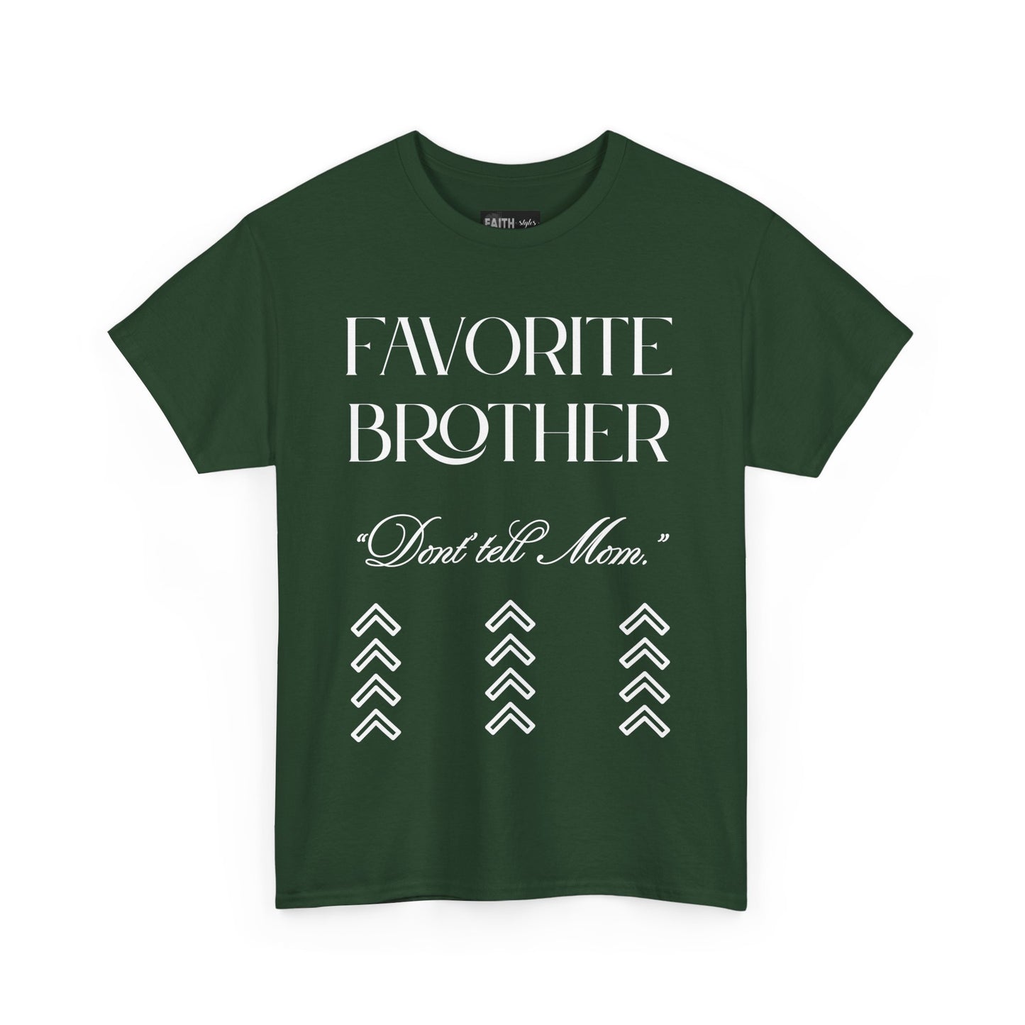 Favorite Brother Unisex Heavy Cotton Tee - Perfect Gift for Siblings, Casual Wear, Birthday, Family Reunion, Everyday Comfort