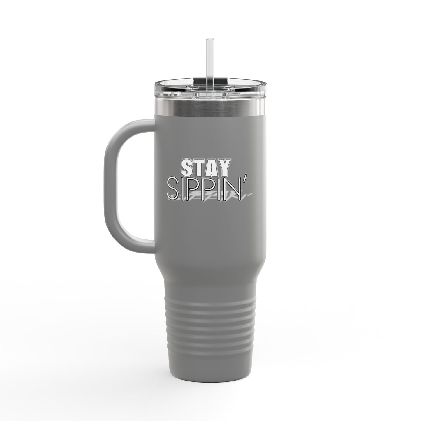 Stay Sippin' Insulated Travel Mug, Perfect for On-the-Go, 40oz Drinkware, Eco-Friendly, Great Gift for Coffee Lovers, Road Trips