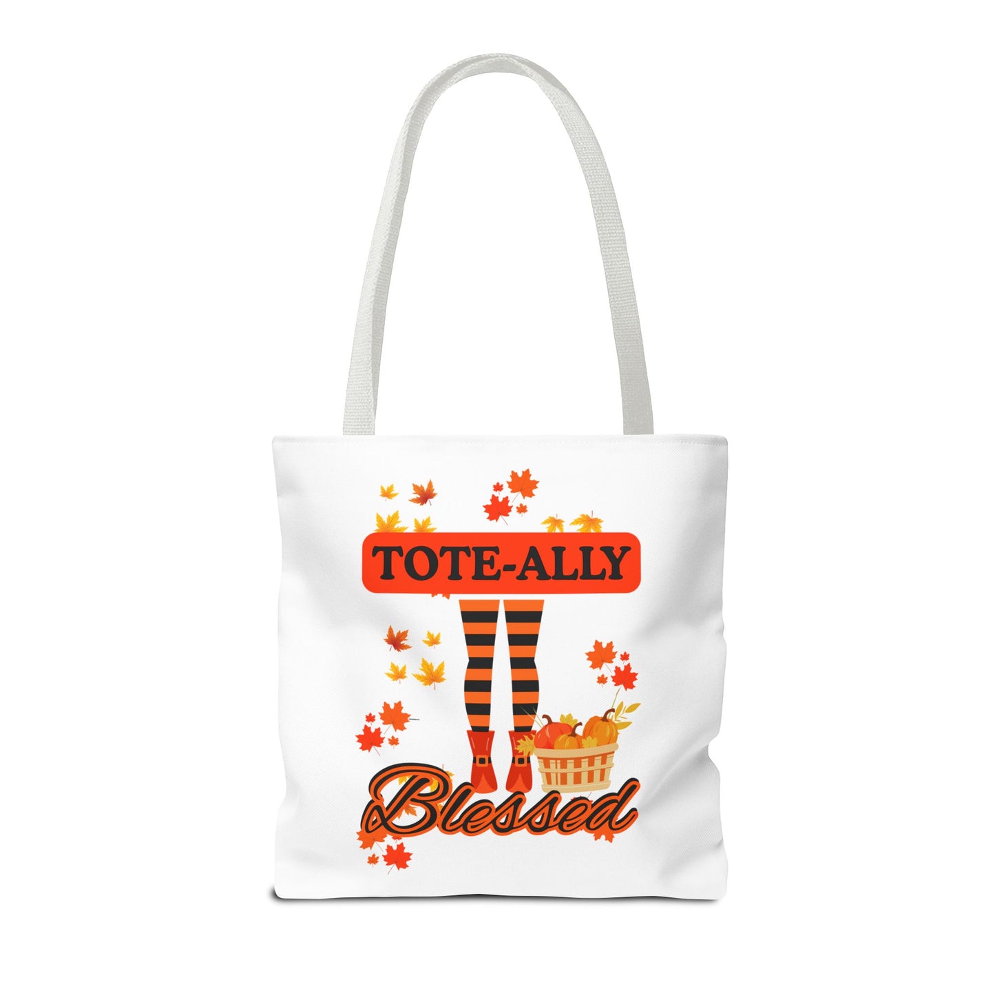 FaithStyles Blessed Holiday Tote Bag, Autumn Tote, Fall Accessories, Gift for Her, Seasonal Shopping Bag, Cute Grocery Bag