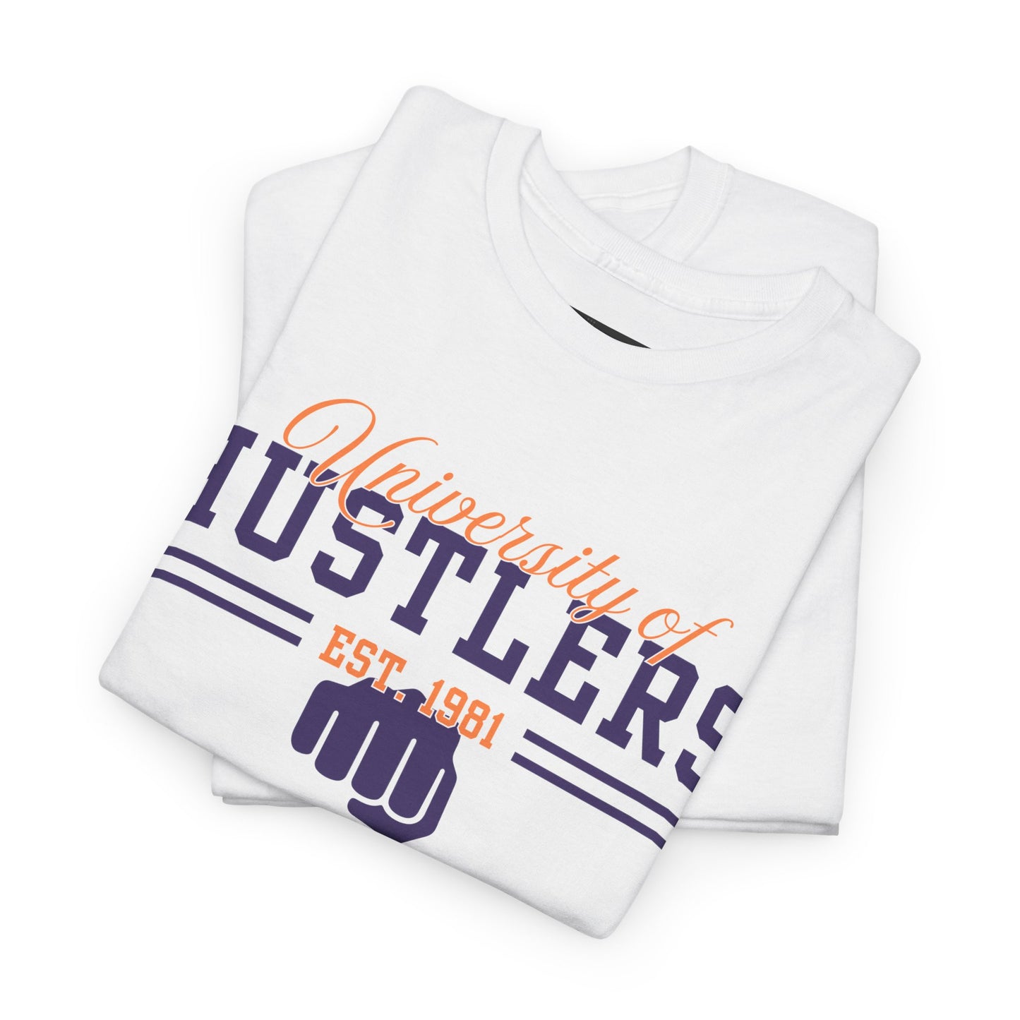 Hustlers Unisex Heavy Cotton Tee, Motivational T-Shirt for Entrepreneurs, Gift for Graduates, Streetwear, Casual Wear, Everyday Style