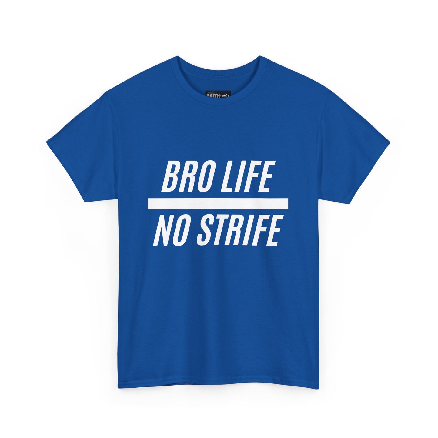 Bro Life Unisex Heavy Cotton Tee, Casual Graphic T-Shirt, Funny Gift for Friends, Everyday Wear, Brotherhood Apparel, Birthday Gift